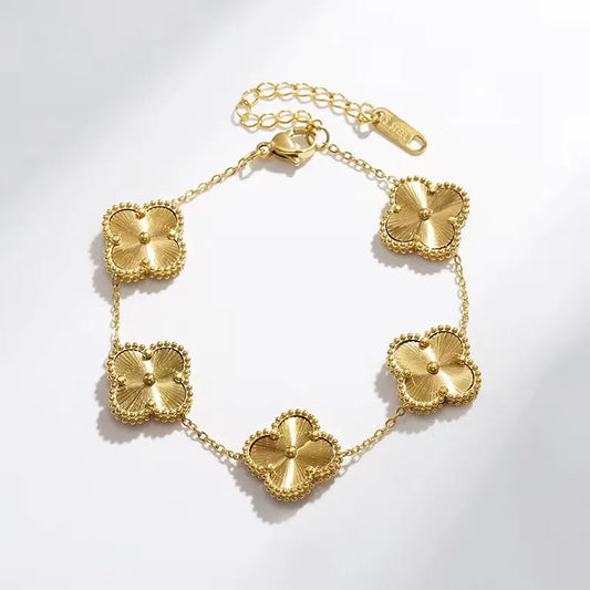 Gold Clover Bracelet (ST796)