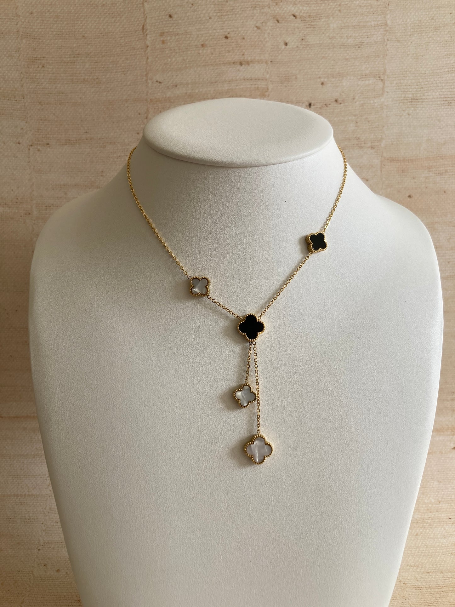 18K Gold Plated Clover Necklace