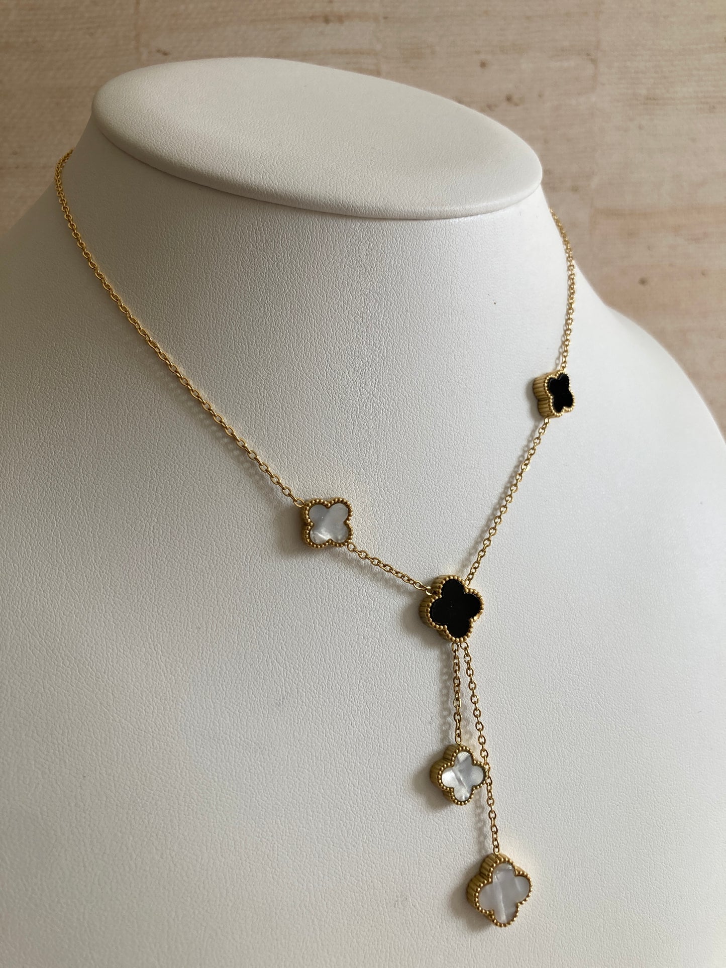 18K Gold Plated Clover Necklace