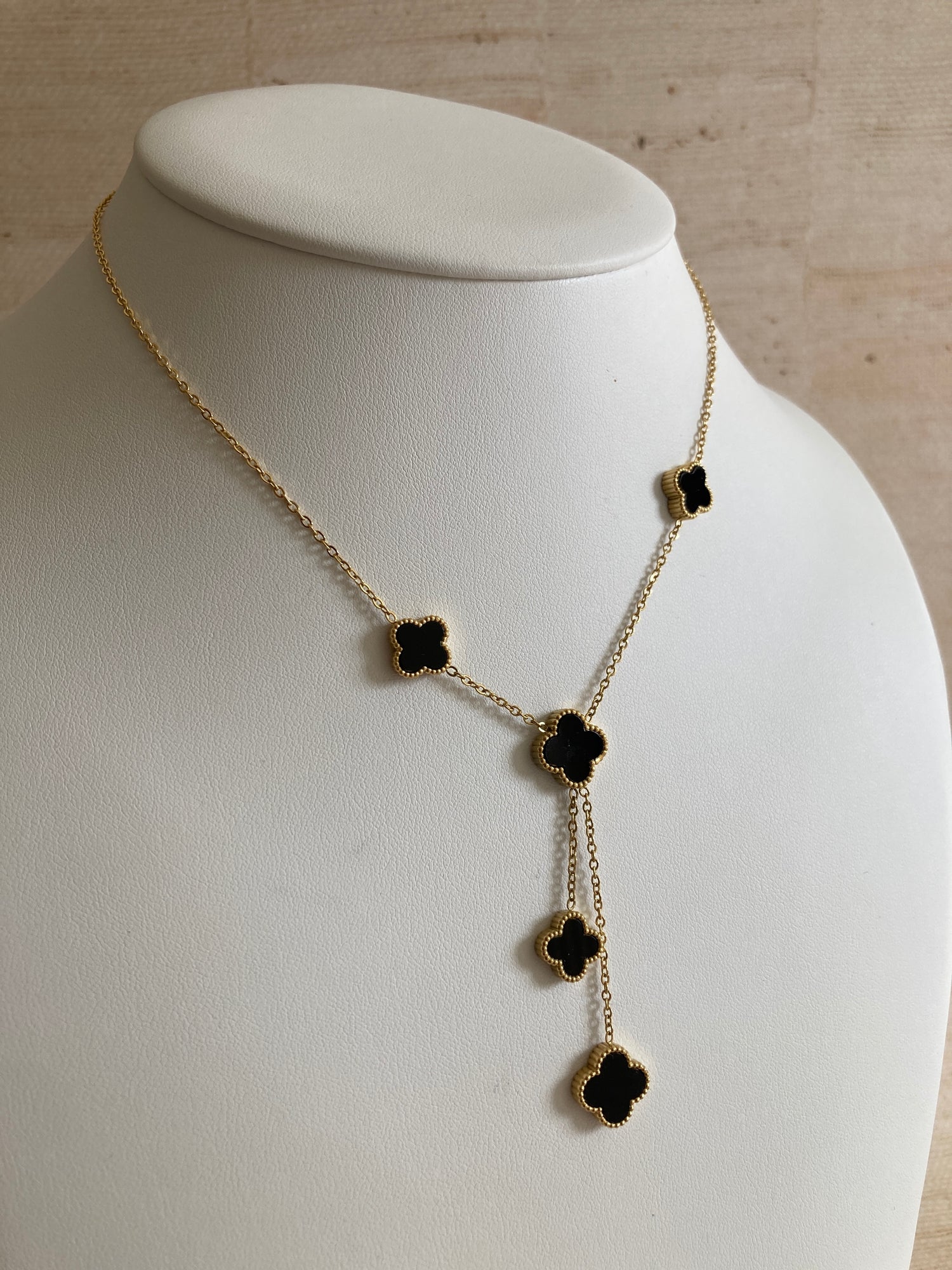 18K Gold Plated Clover Necklace