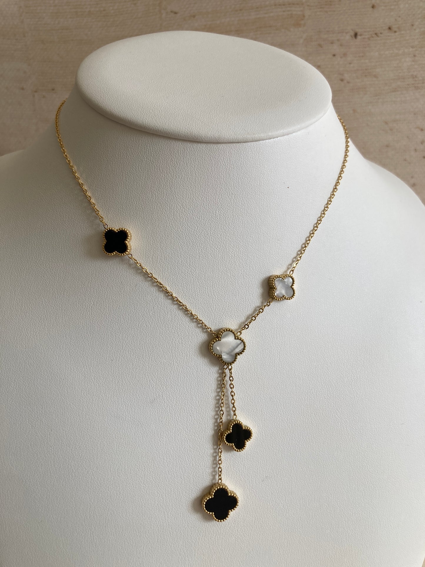 18K Gold Plated Clover Necklace