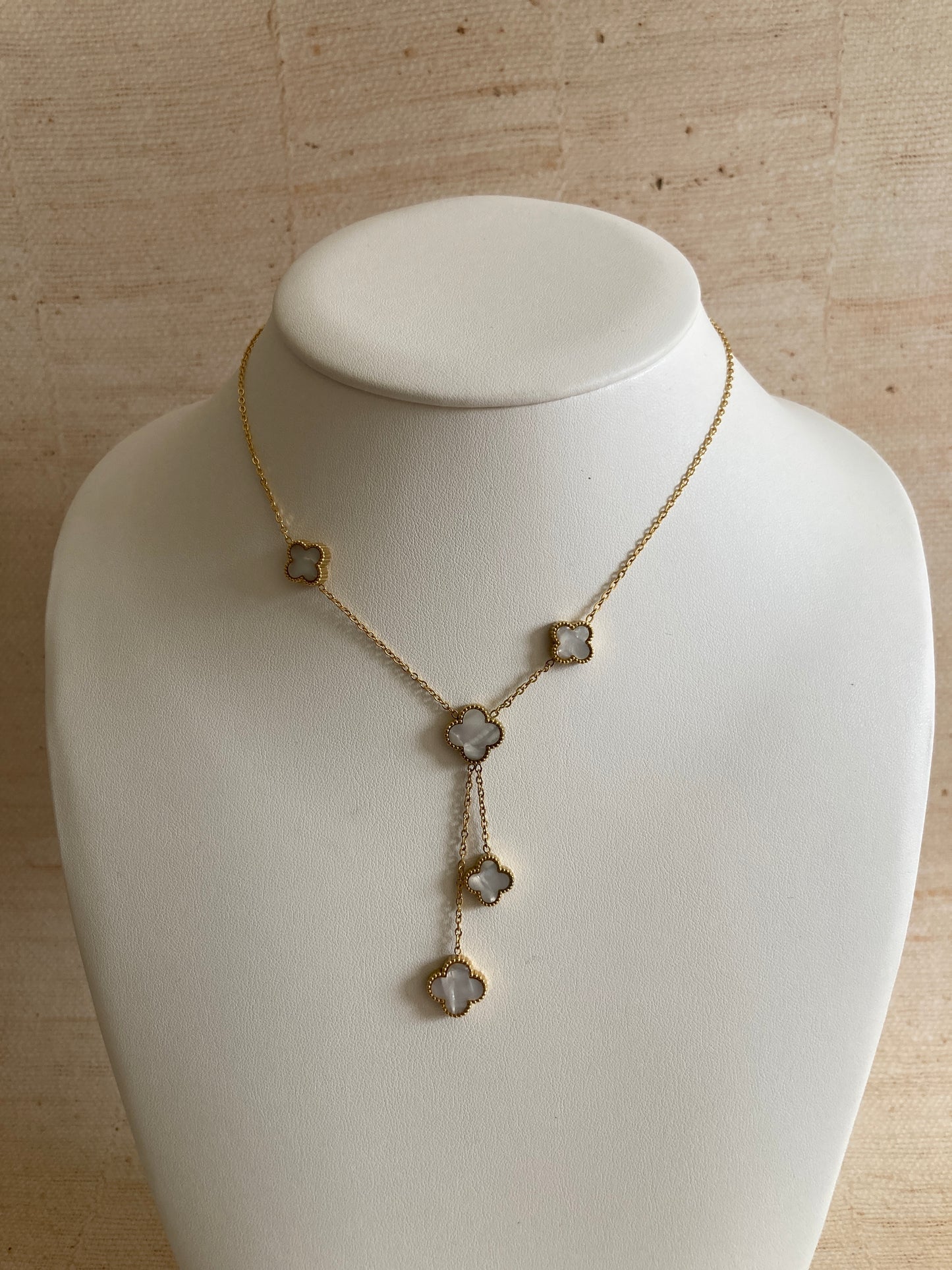 18K Gold Plated Clover Necklace