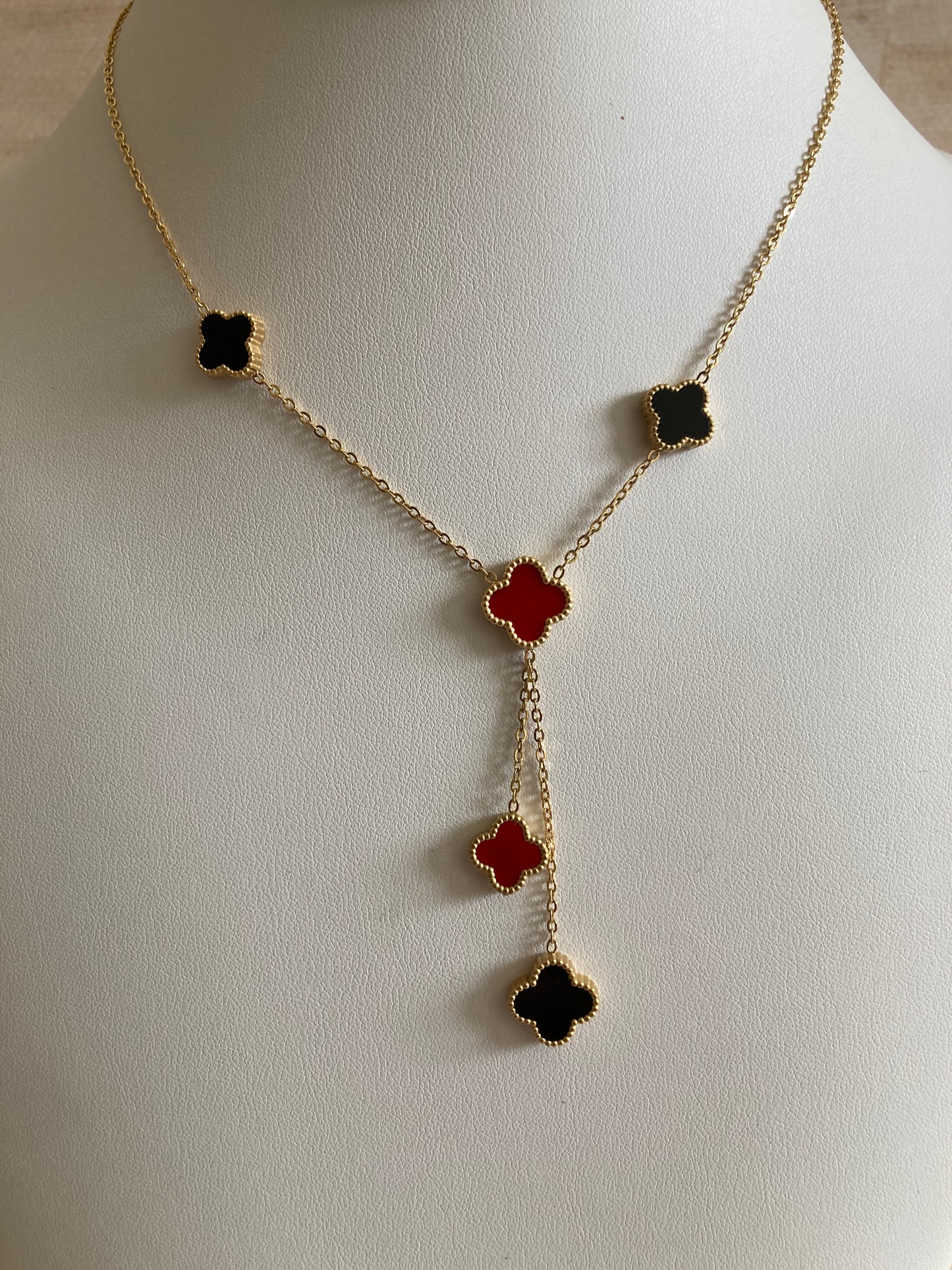 18K Gold Plated Clover Necklace