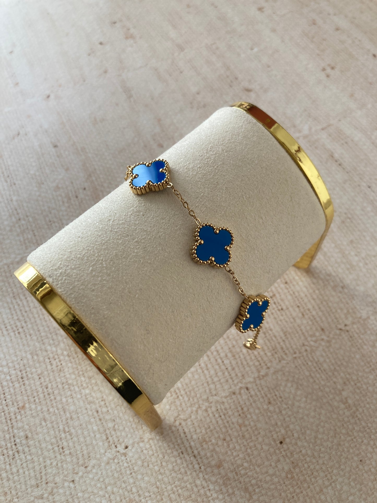 Adina Clover Bracelet (ST374) (Blue)