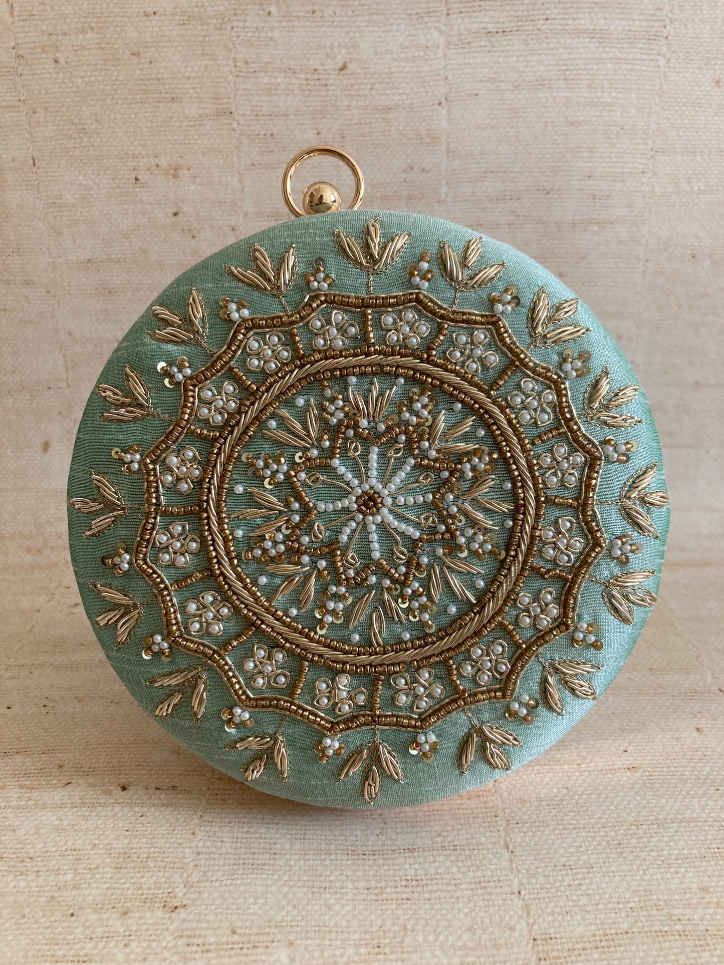 Raazi (Circular Clutch) (Mint Green) (ST348)