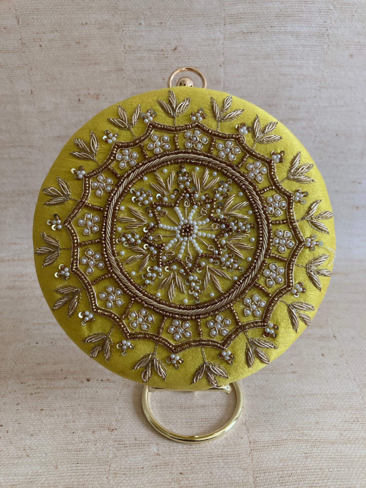 Raazi (Circular Clutch) (Yellow) (ST347)