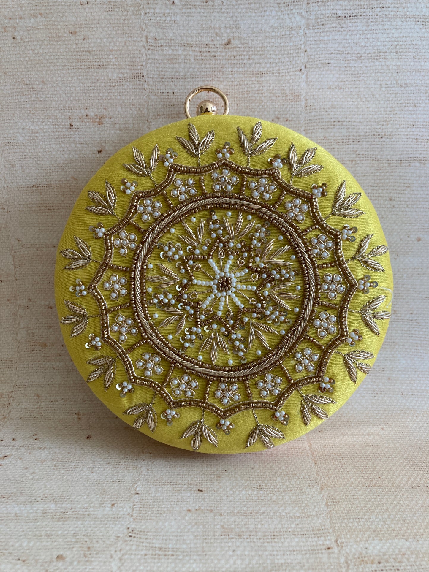 Raazi (Circular Clutch) (Yellow) (ST347)