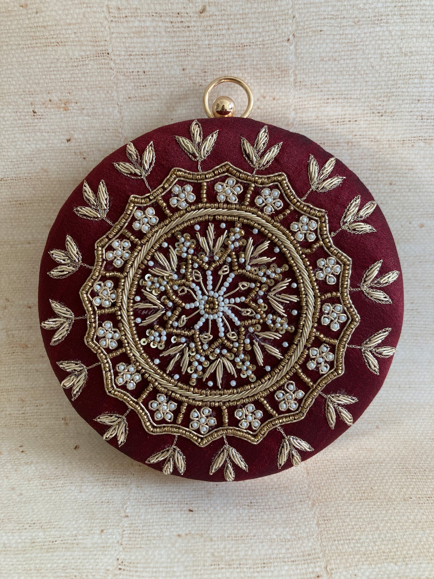 Raazi (Circular Clutch) (Maroon)(ST352)