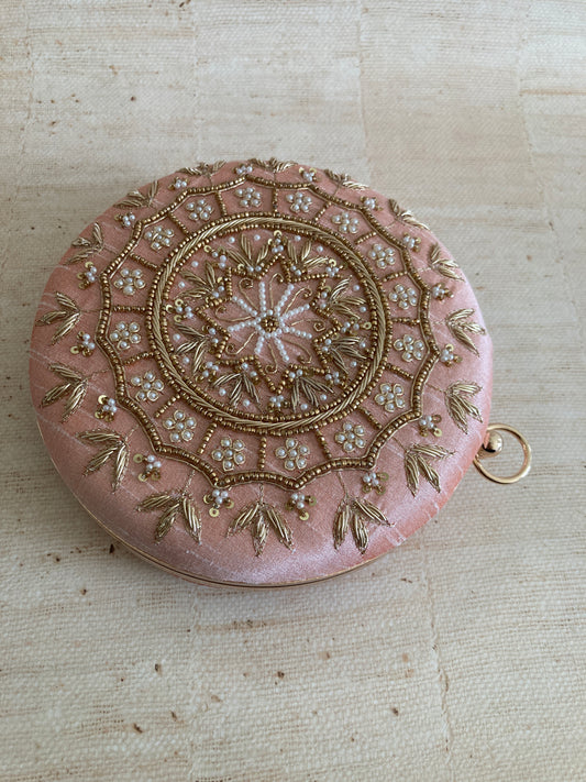 Raazi (Circular Clutch) (Light Pink) (ST345)