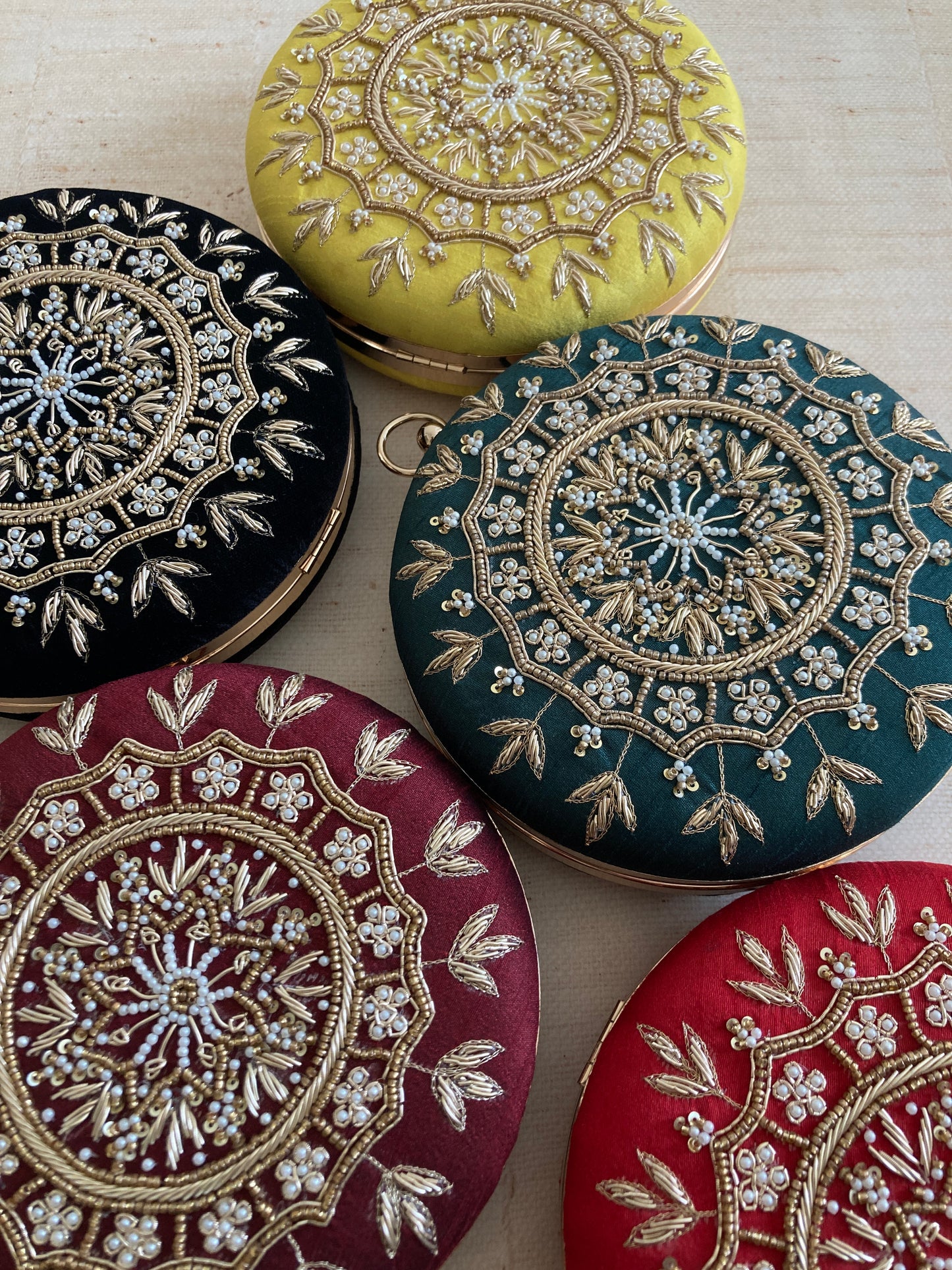 Raazi (Circular Clutch) (Yellow) (ST347)