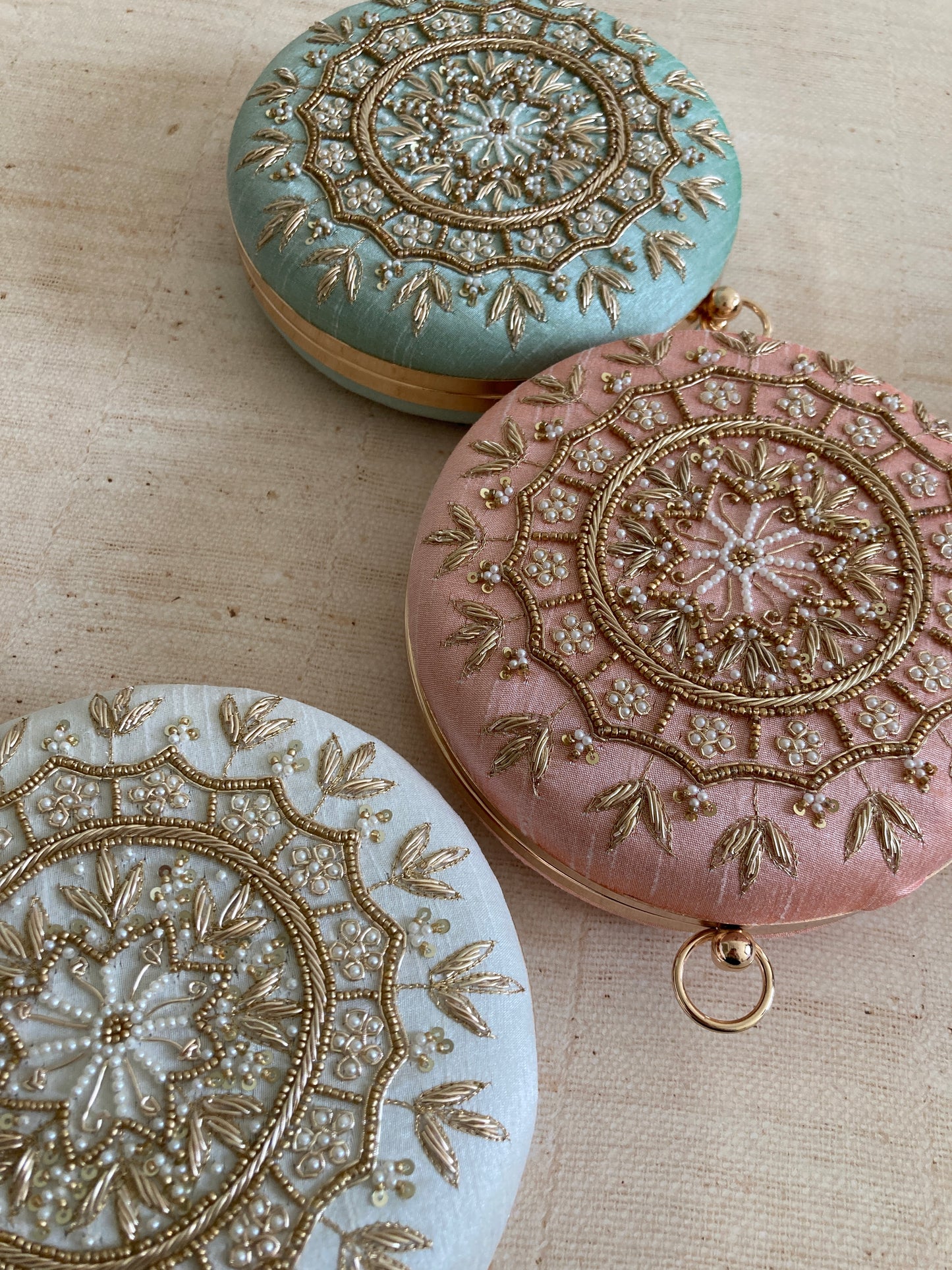 Raazi (Circular Clutch) (Mint Green) (ST348)