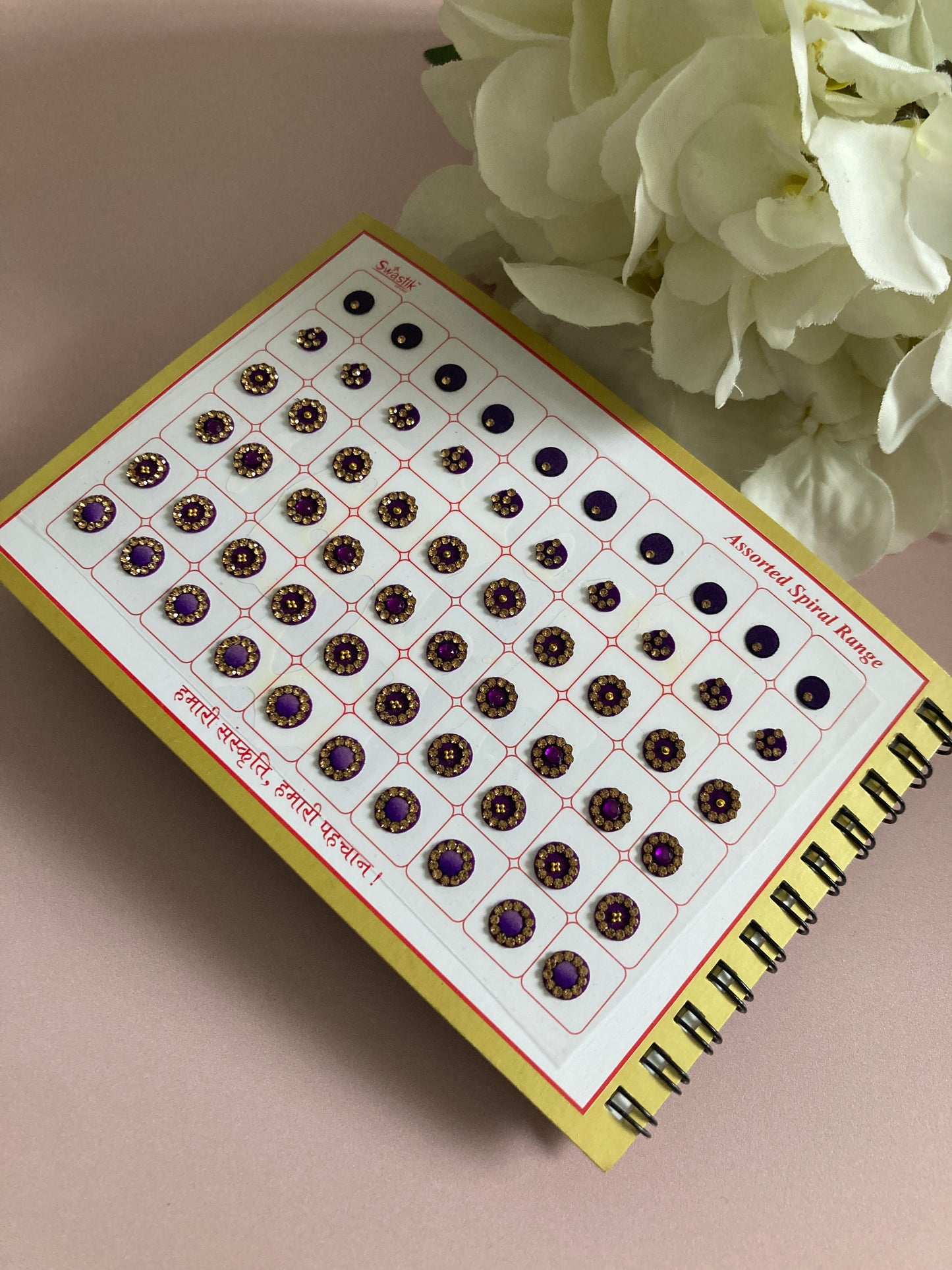 600 Round Stone Colourful Bindi Book (ST897)