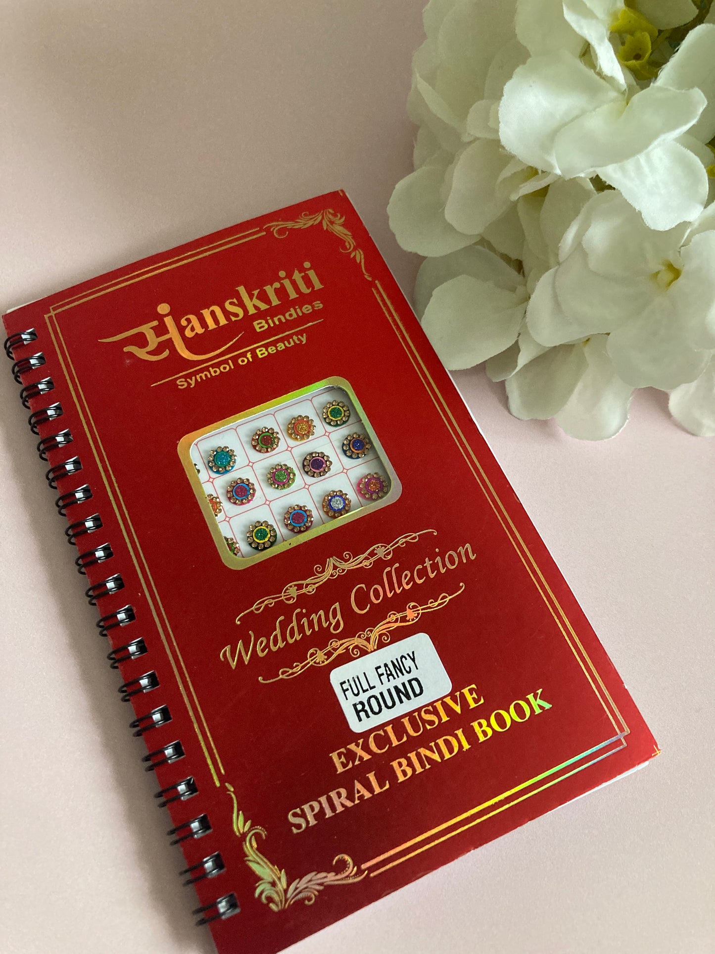 Round Colourful Stone Bindi Book (ST895)