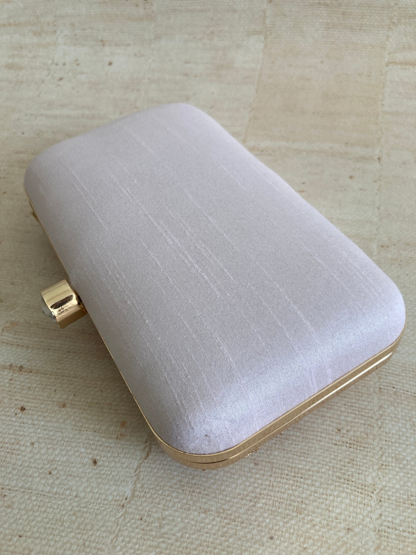 Faryal Handcrafted Raw Silk Clutch (Purple)(ST139)