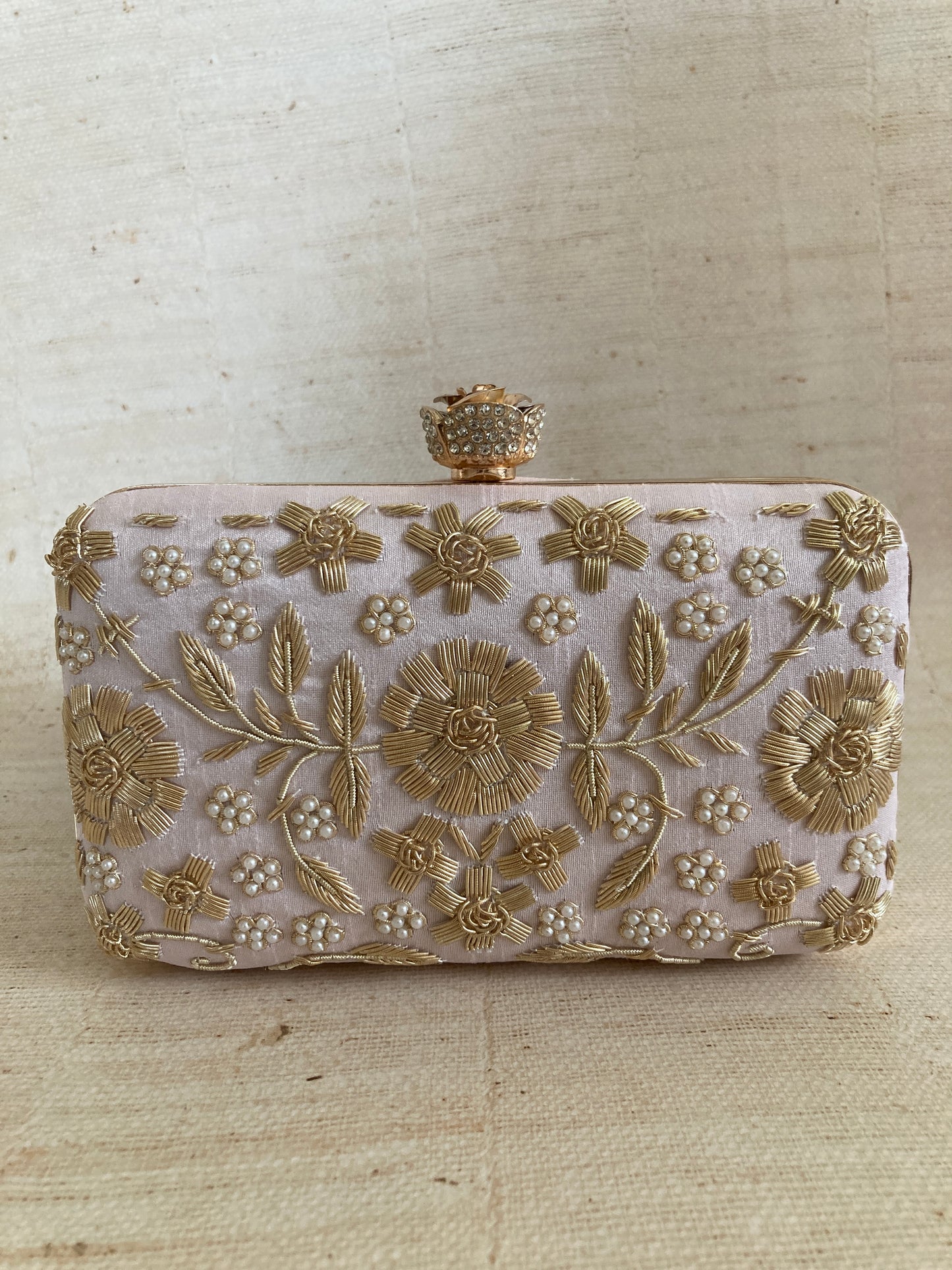 Alina (Rectangular Clutch) (Pink) (ST859)