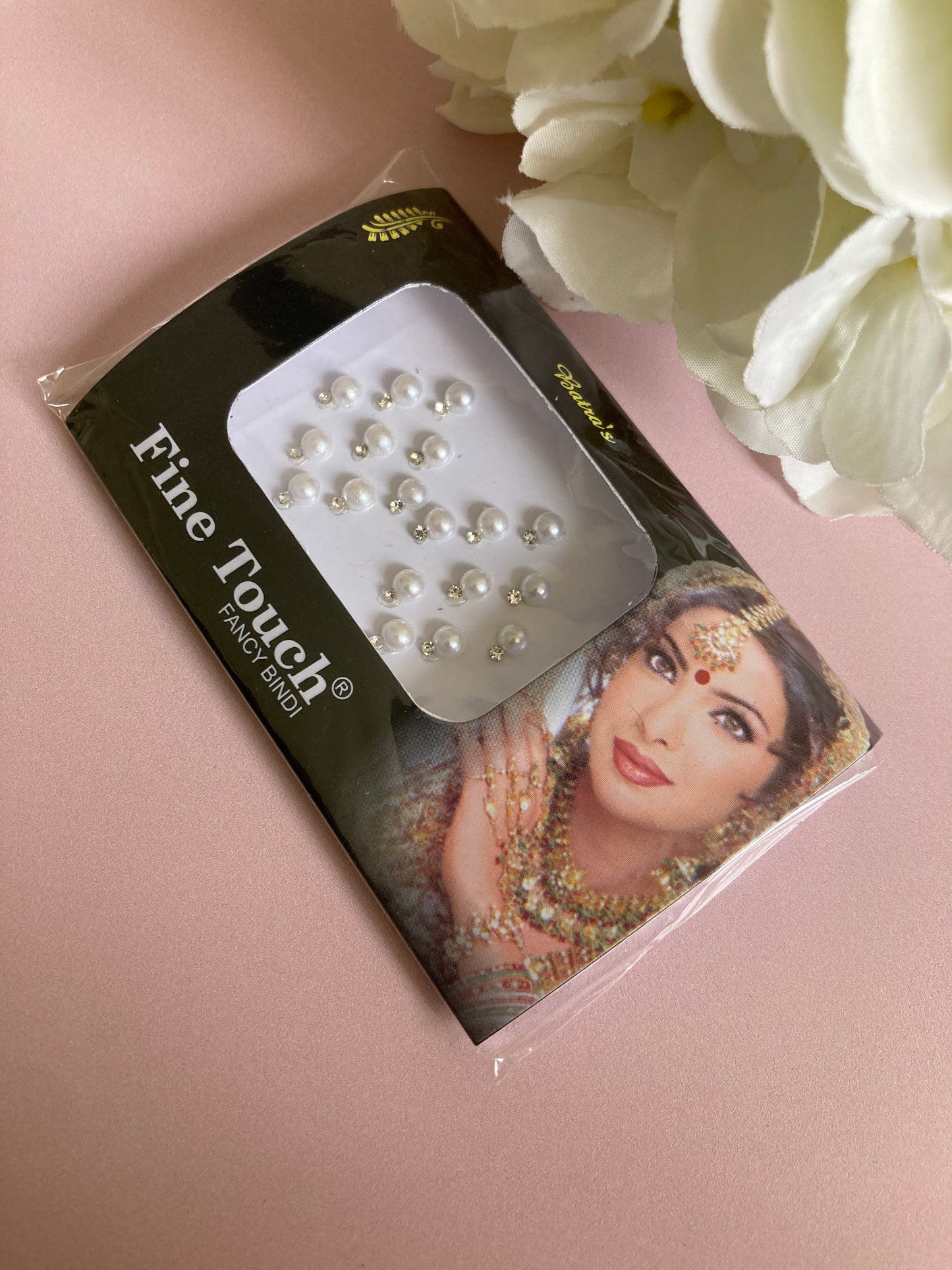 Silver Pearl Bindi Pack (ST918) (Large)