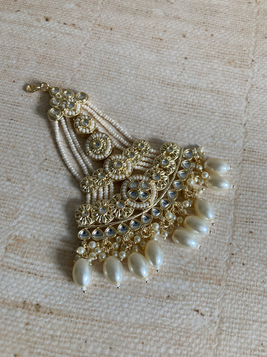 Pearl Gold Plated Pearl Passa/Jhumar (ST941)