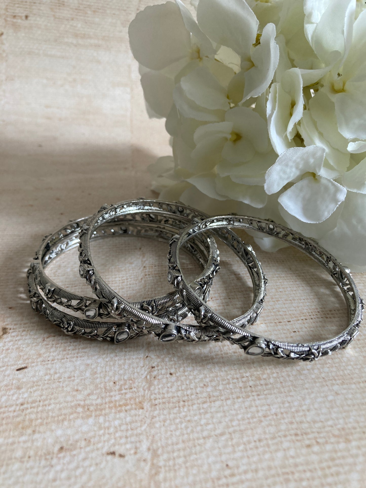 Oxidised Mirror Indian Bangles 2.8 (ST952)