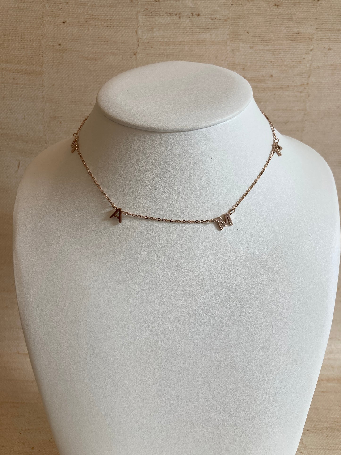 Mama Chain Necklace (ST799) (Rose Gold)