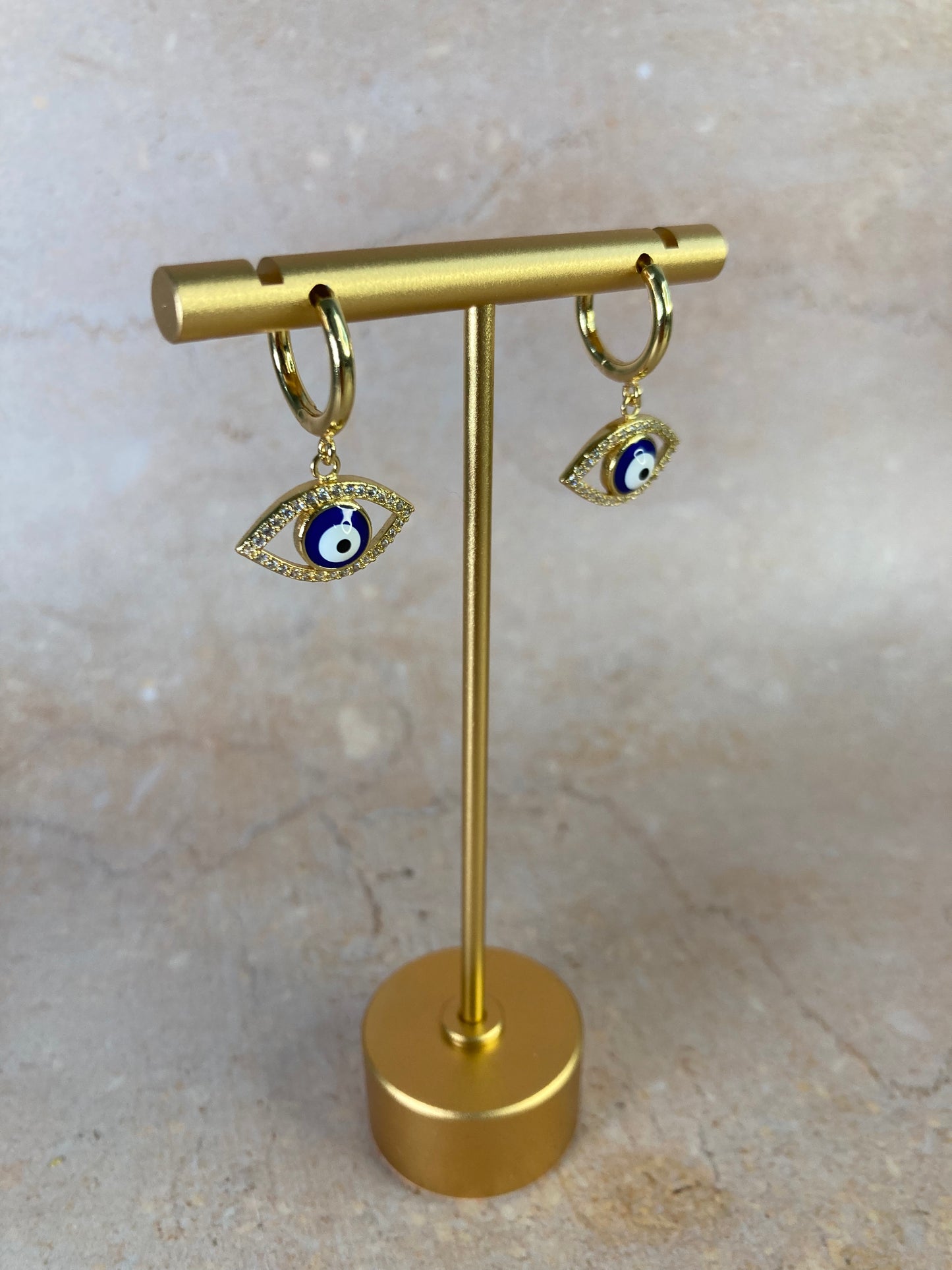 Evil Eye Drop Earrings (ST732)