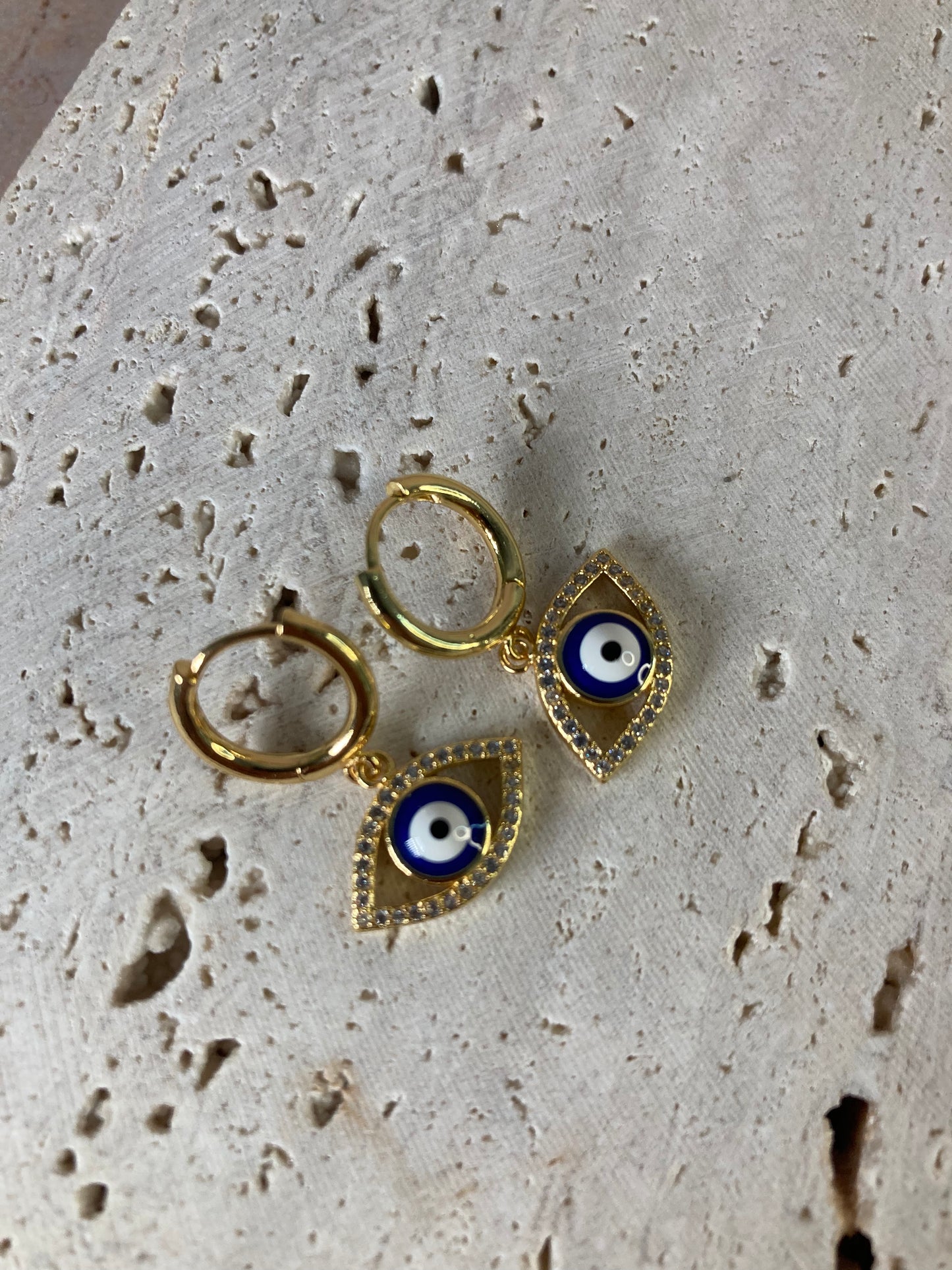 Evil Eye Drop Earrings (ST732)