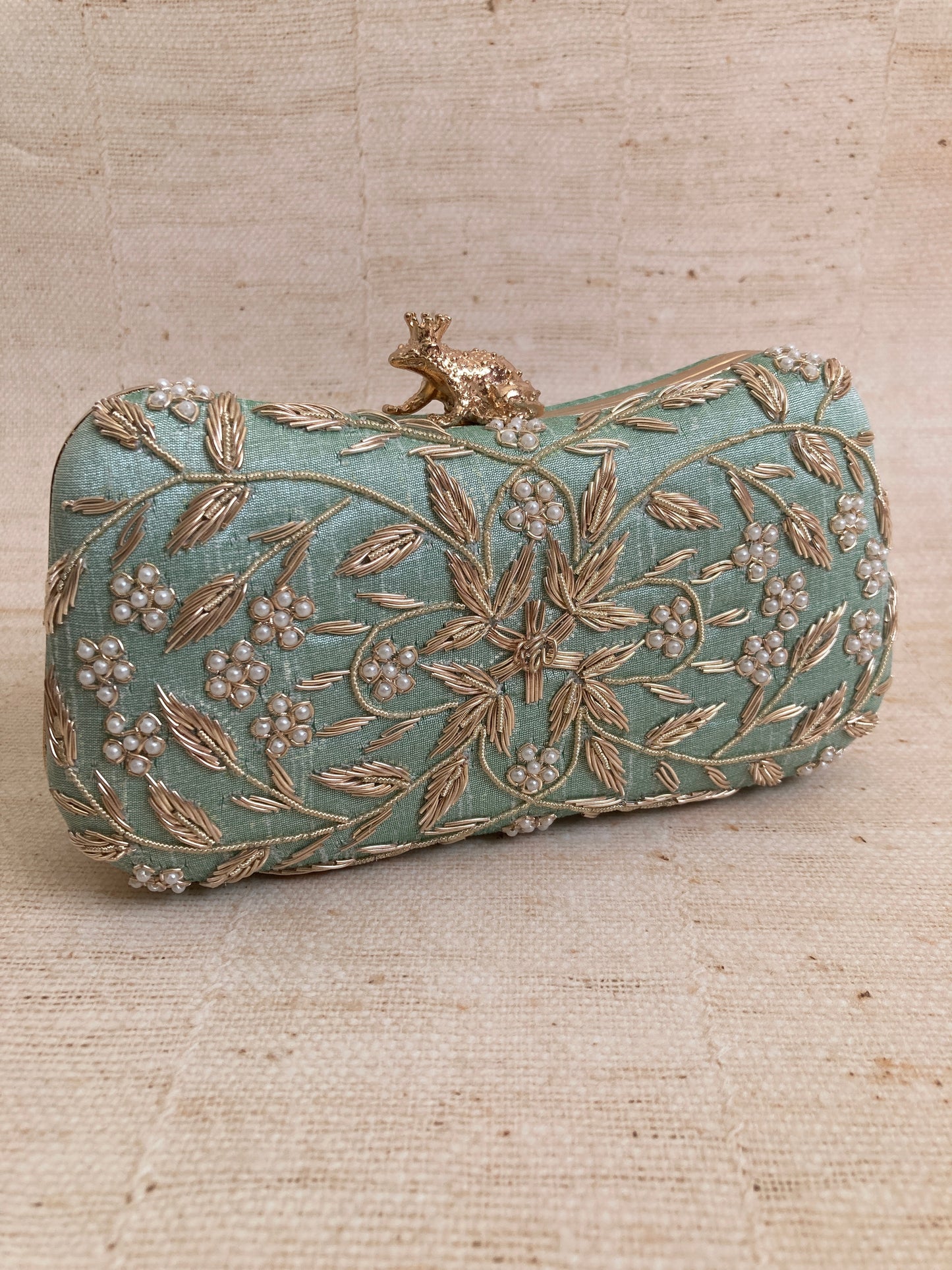 Milani (Rectangular Clutch) (Mint) (ST263)