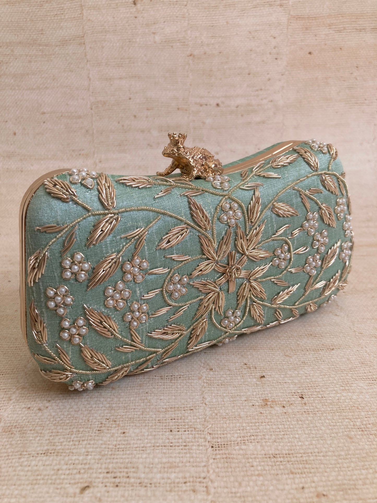 Milani (Rectangular Clutch) (Mint) (ST263)