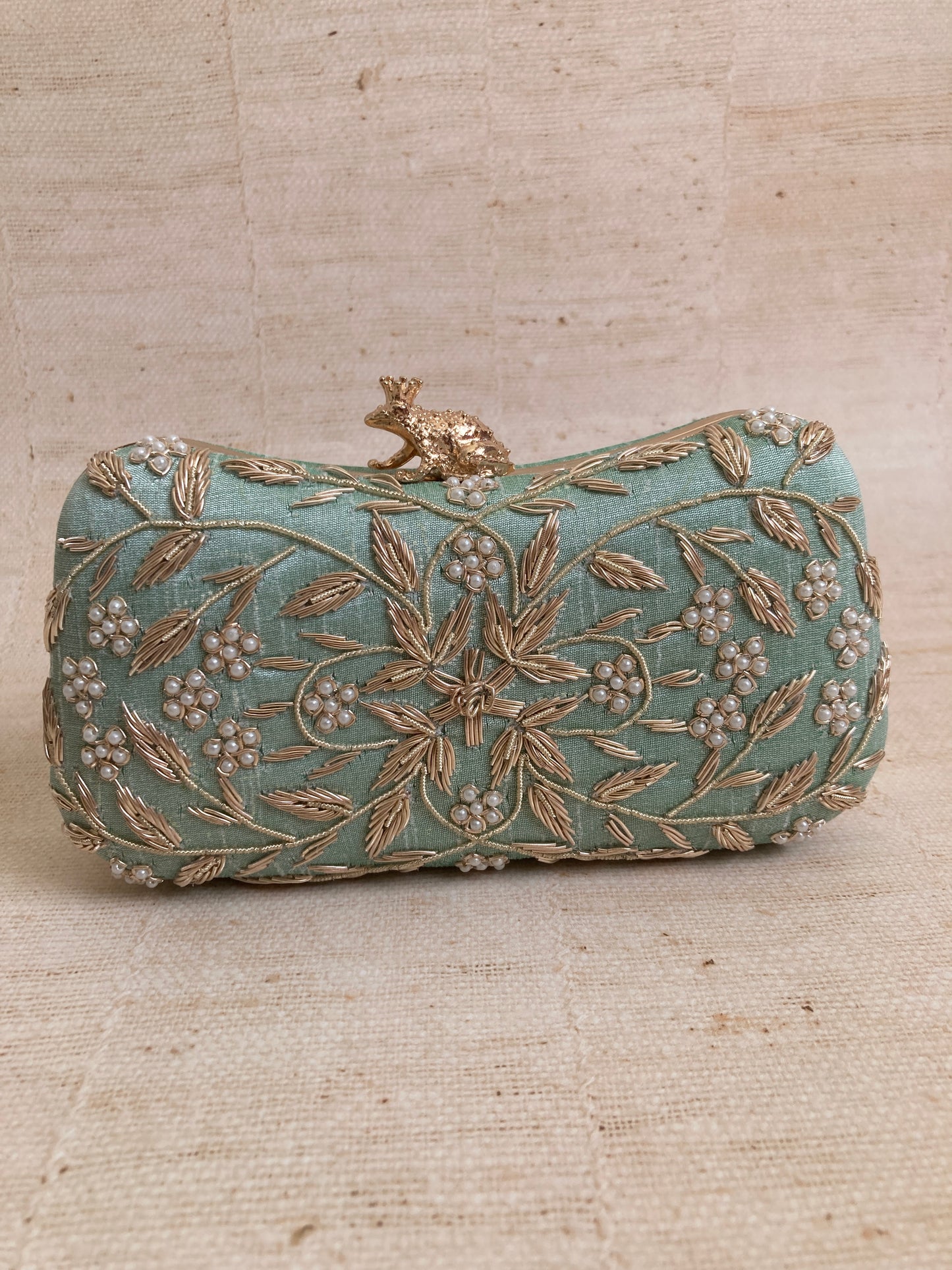 Milani (Rectangular Clutch) (Mint) (ST263)