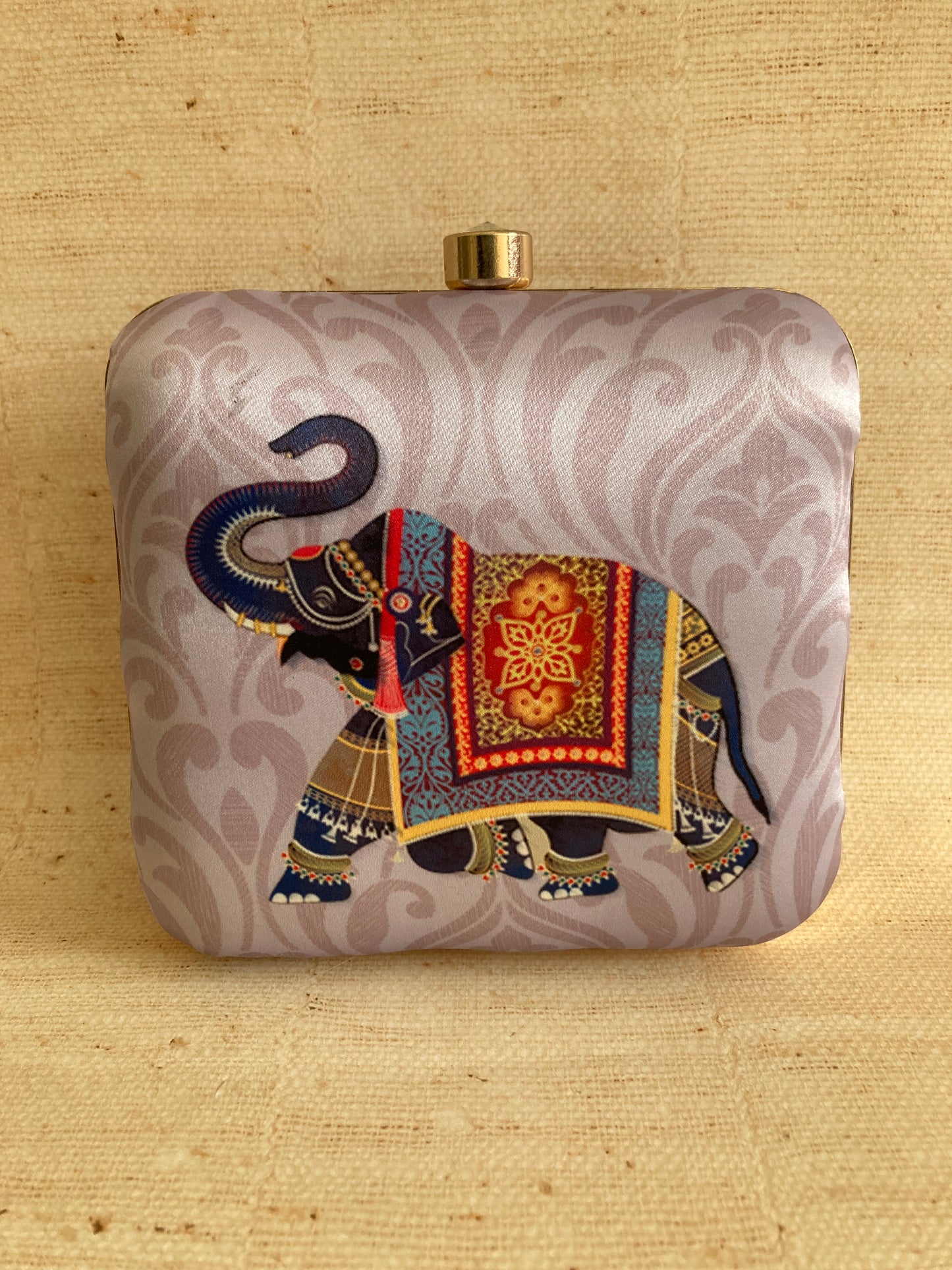 Kerala Elephant Clutch (Purple) (ST296)