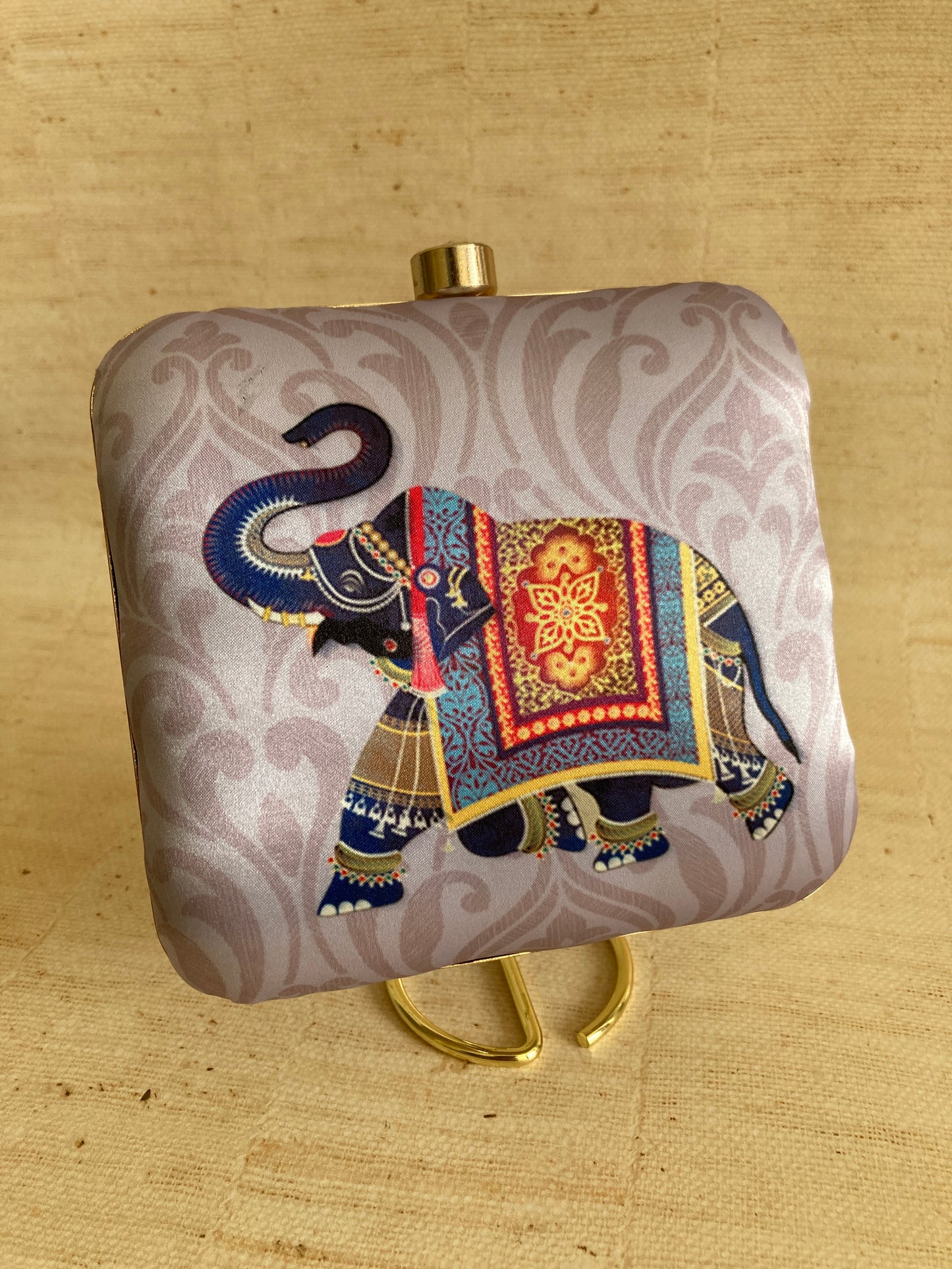 Kerala Elephant Clutch (Purple) (ST296)