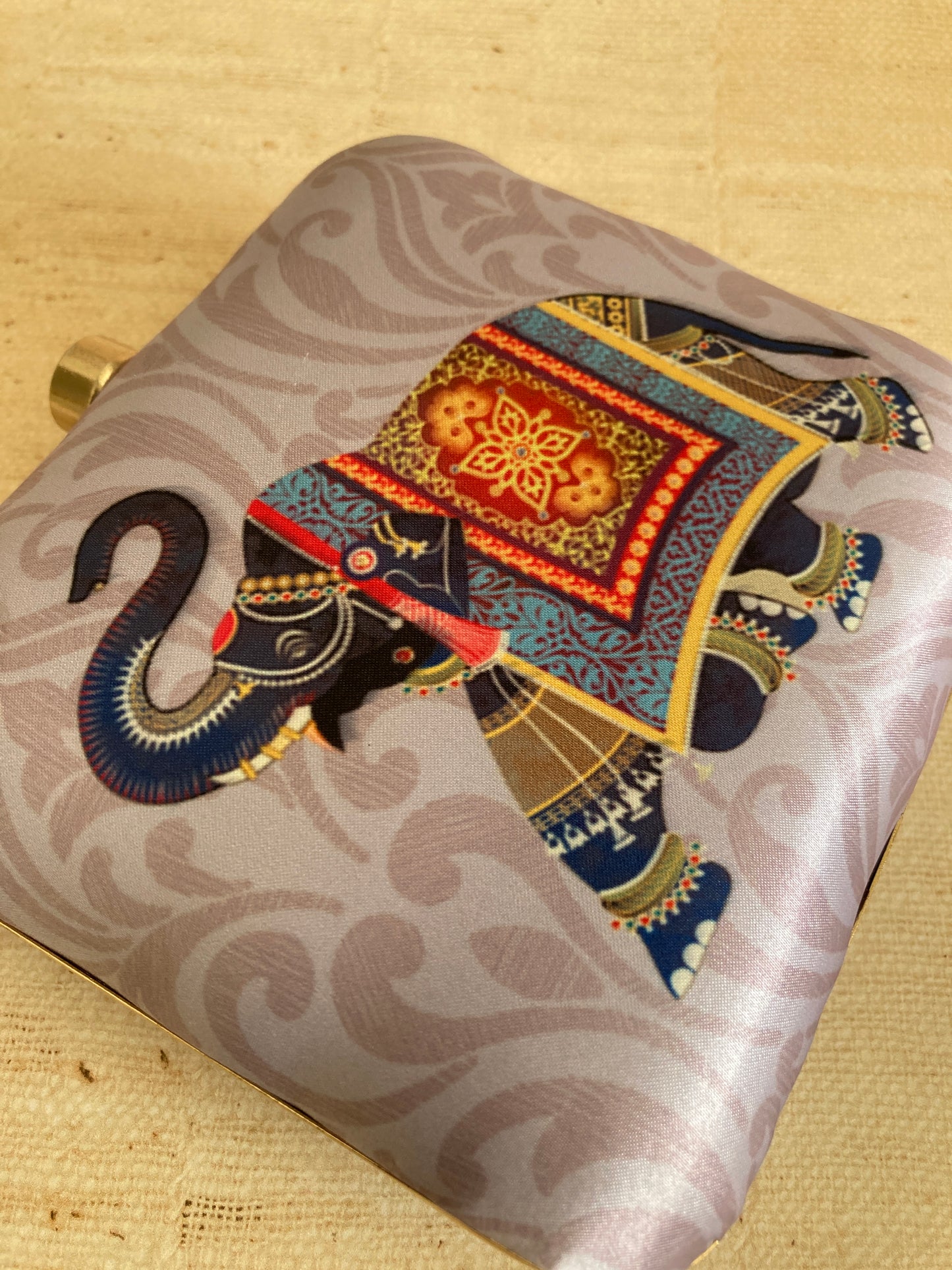 Kerala Elephant Clutch (Purple) (ST296)