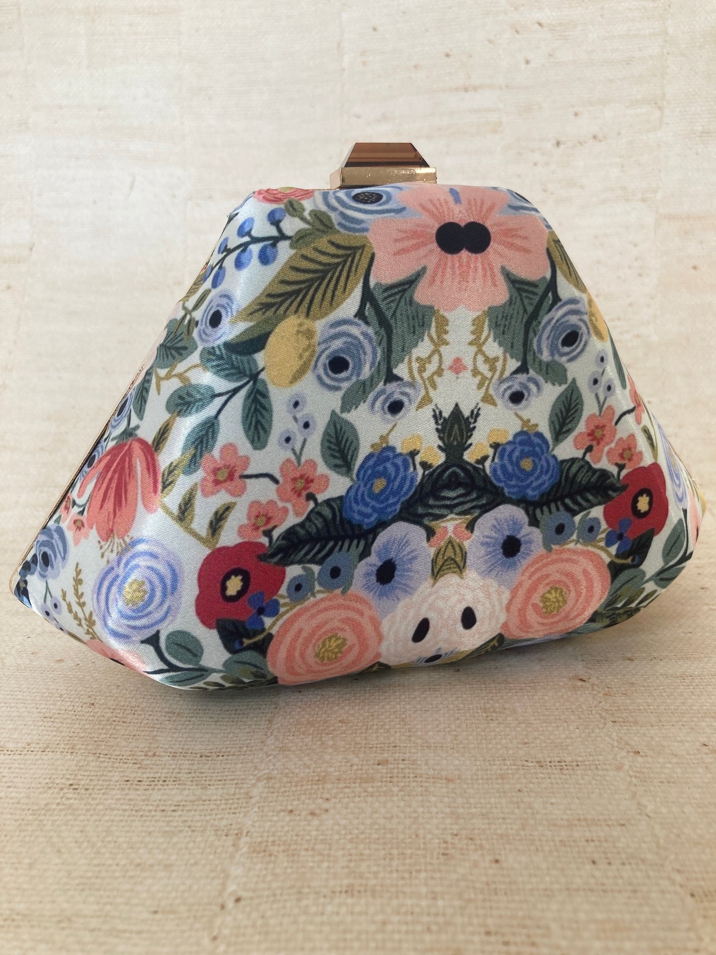 Amber Blue Multicoloured Floral Clutch (ST292)