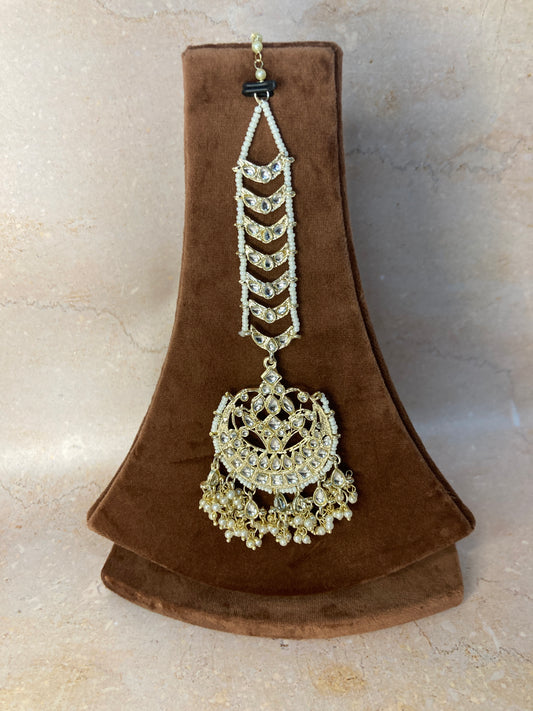 Arsh Gold Plated And Pearl Tikka (ST758)