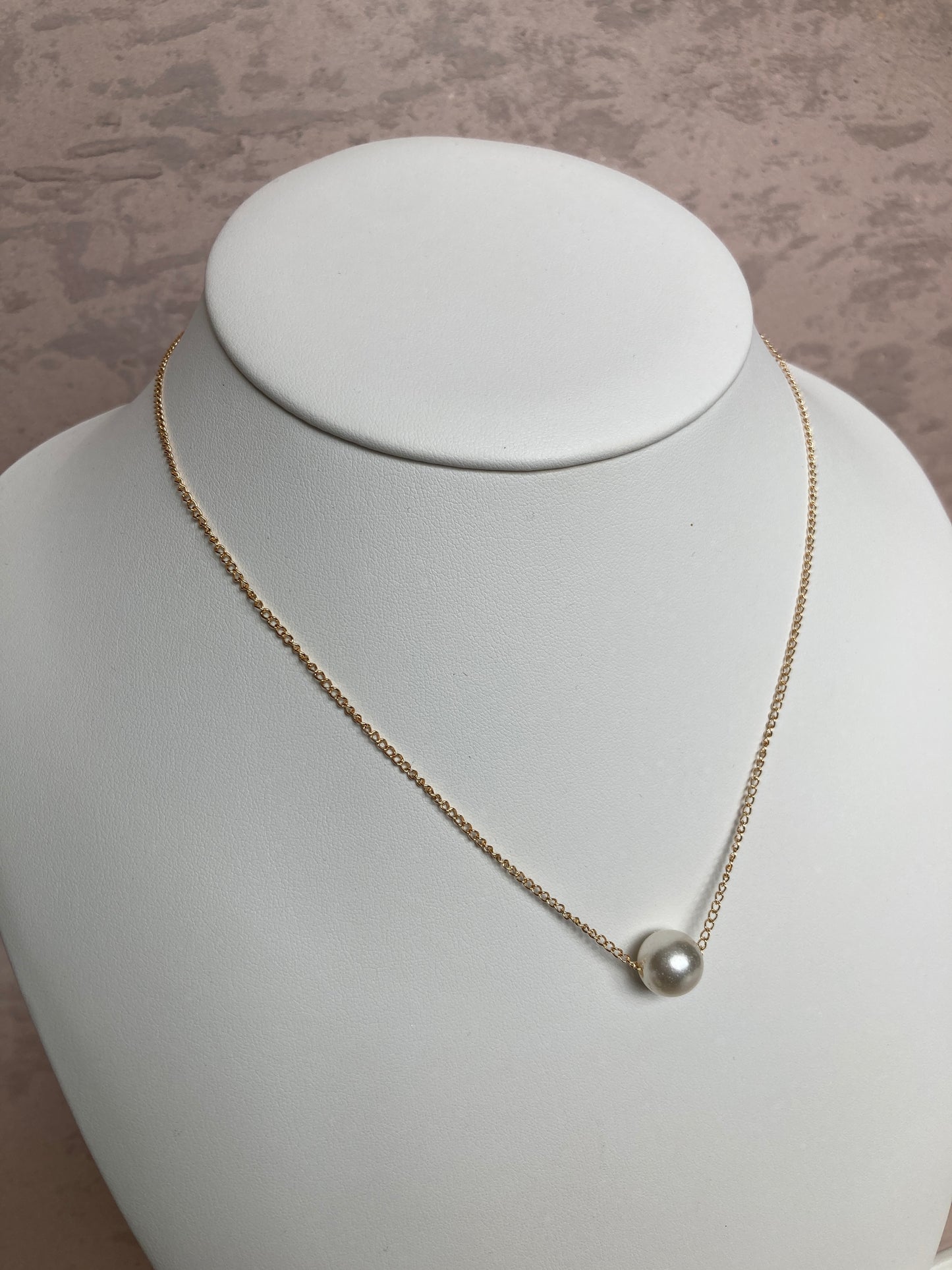 Elegant Pearl Ball Necklace (ST210) Gold