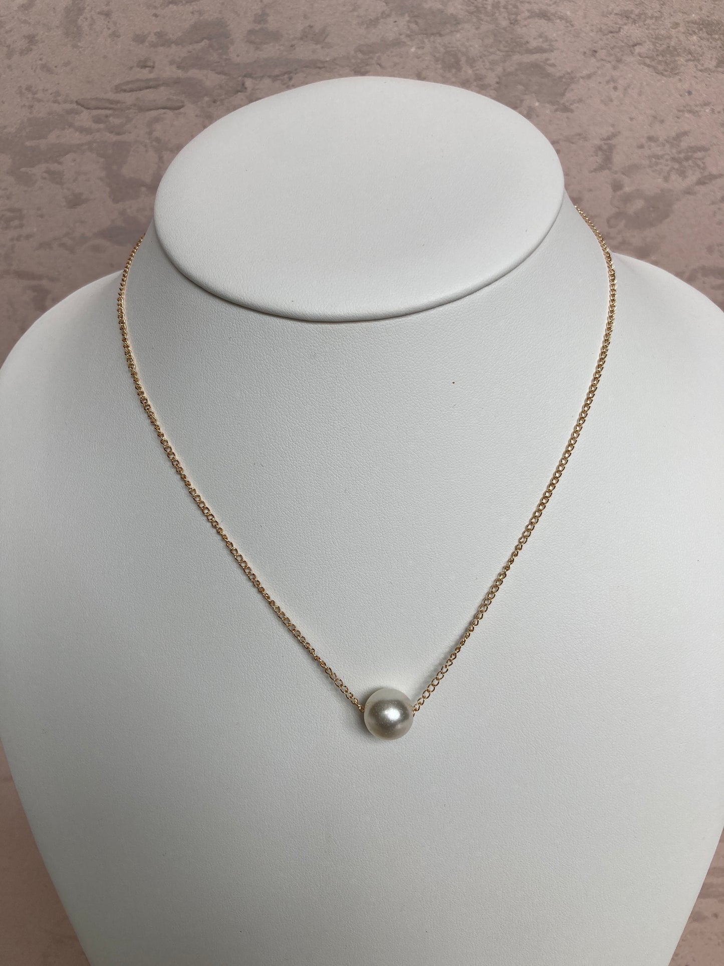 Elegant Pearl Ball Necklace (ST210) Gold