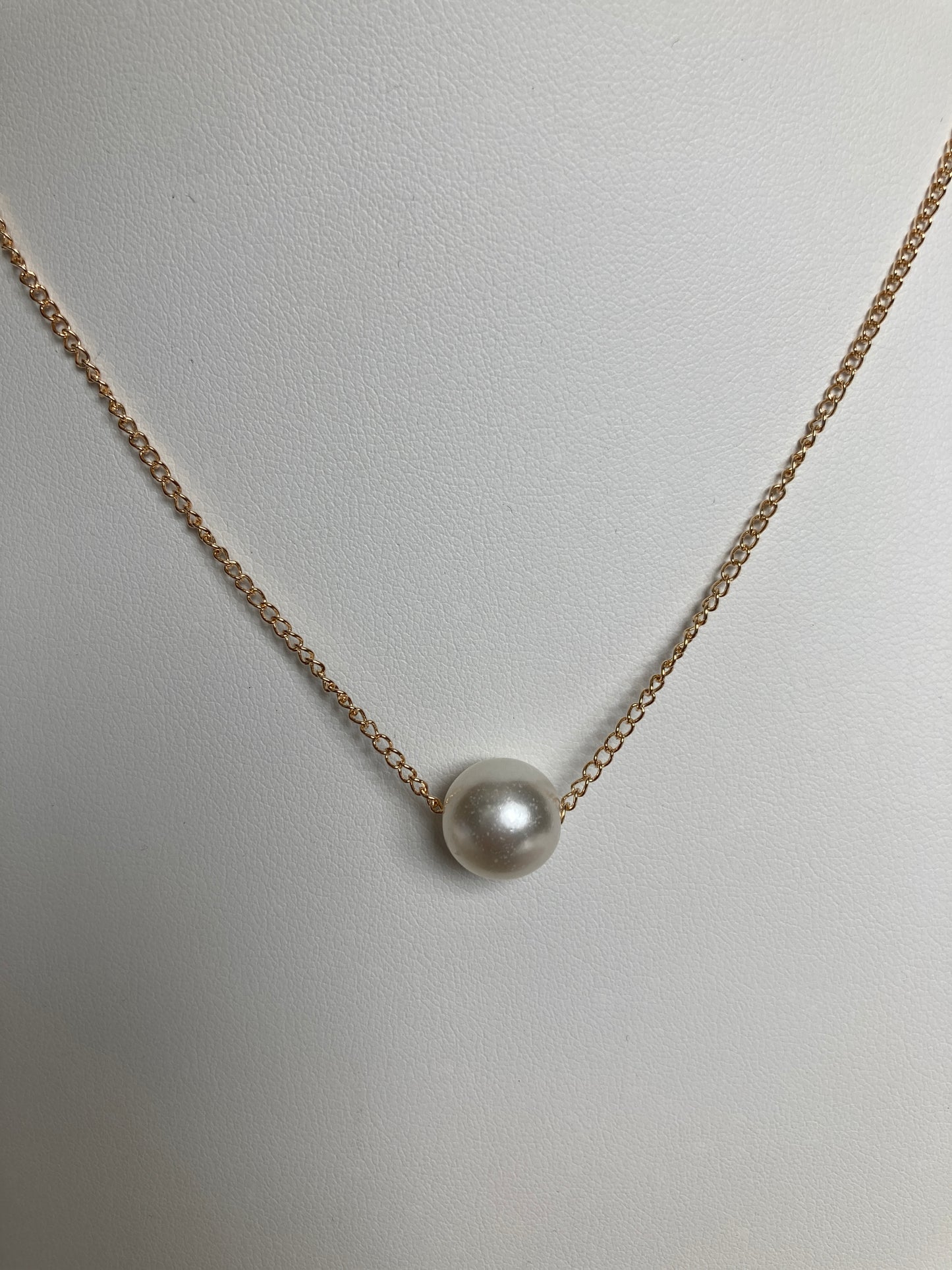 Elegant Pearl Ball Necklace (ST210) Gold