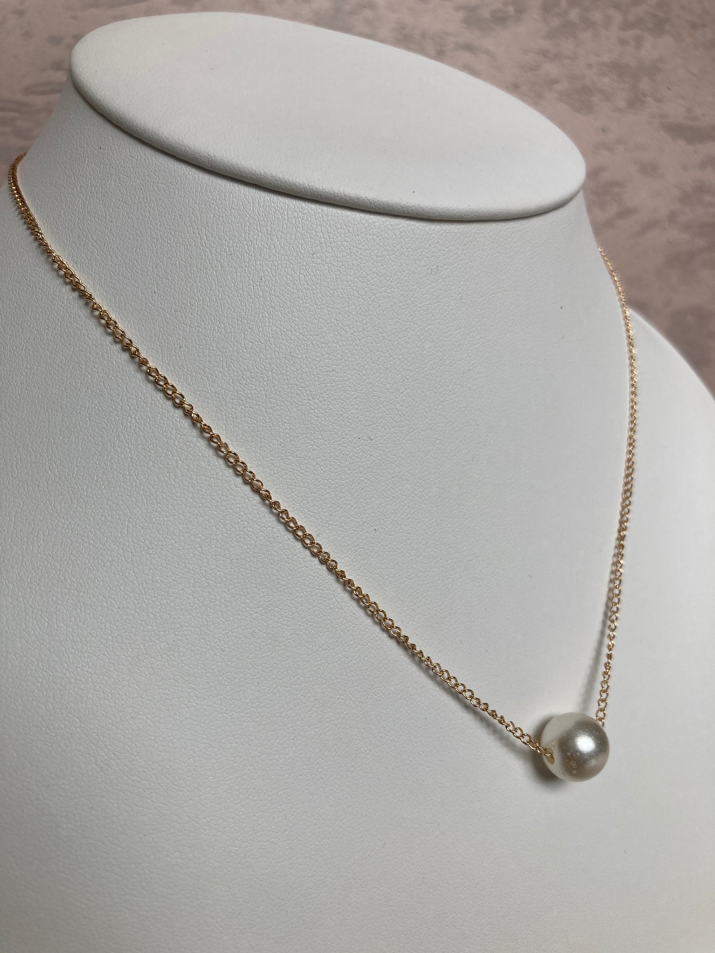 Elegant Pearl Ball Necklace (ST210) Gold