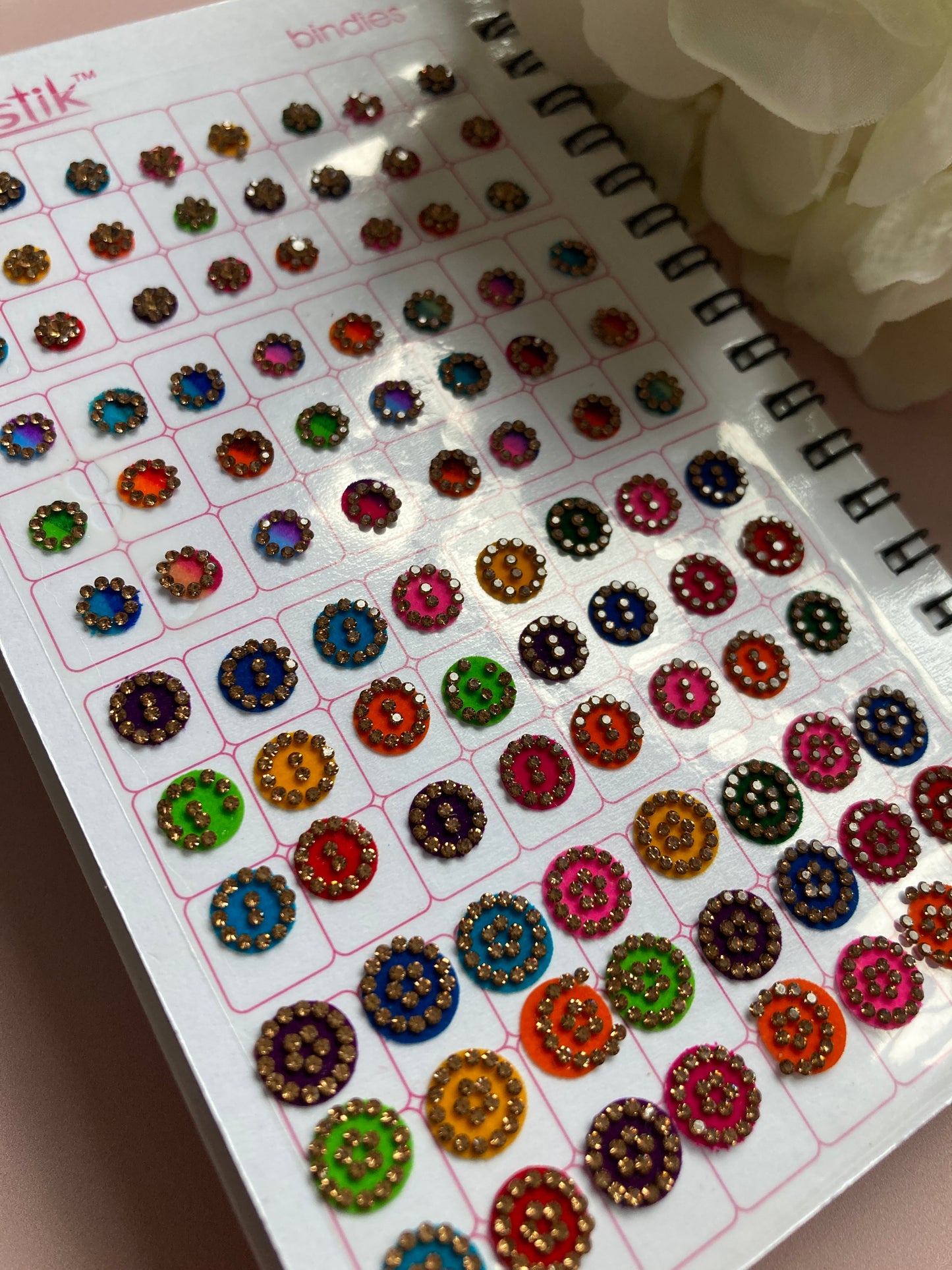 10 Page Multi Design Colourful Bindi Book (ST898)