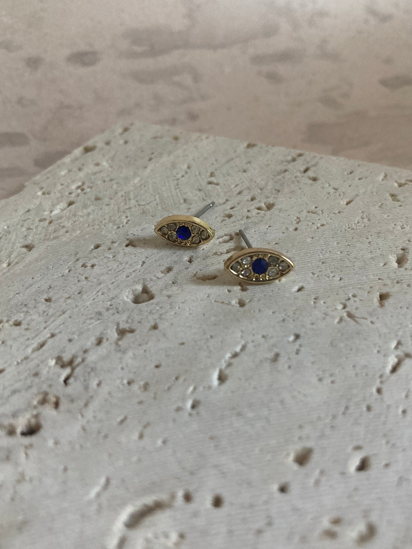 Evil Eye Studs (ST789) (Gold)