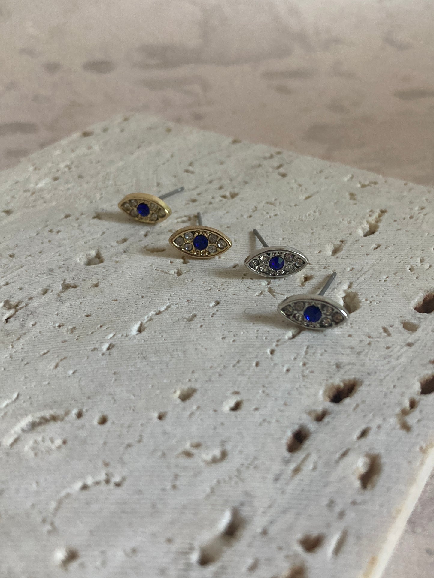 Evil Eye Studs (ST789) (Gold)