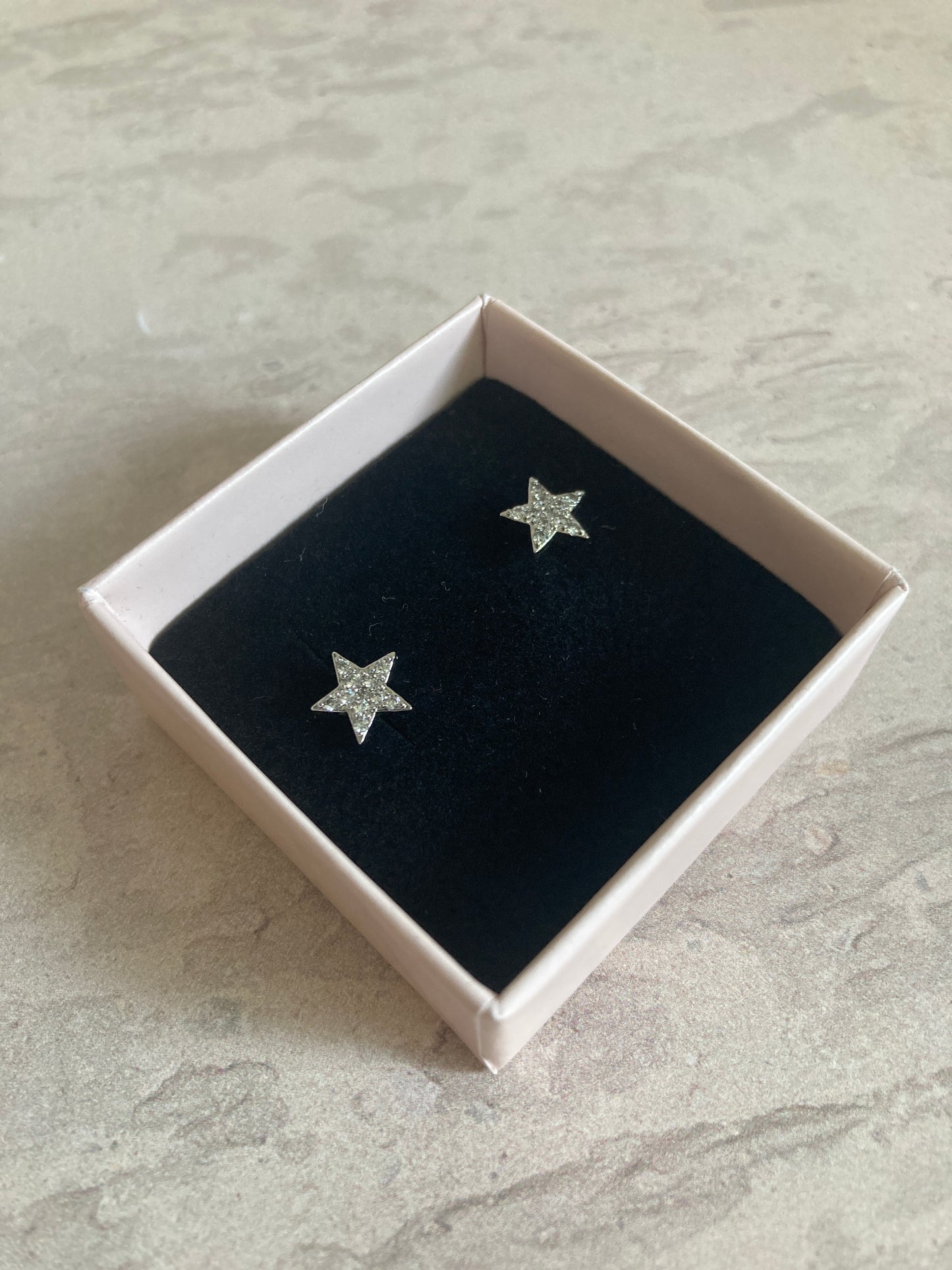 Star Stud Earrings (ST788) (Silver)