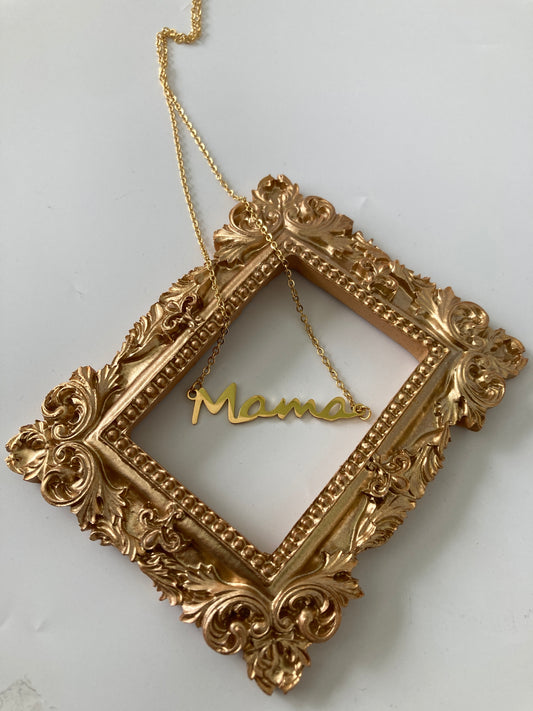 Mama Necklace (ST798) (Gold)