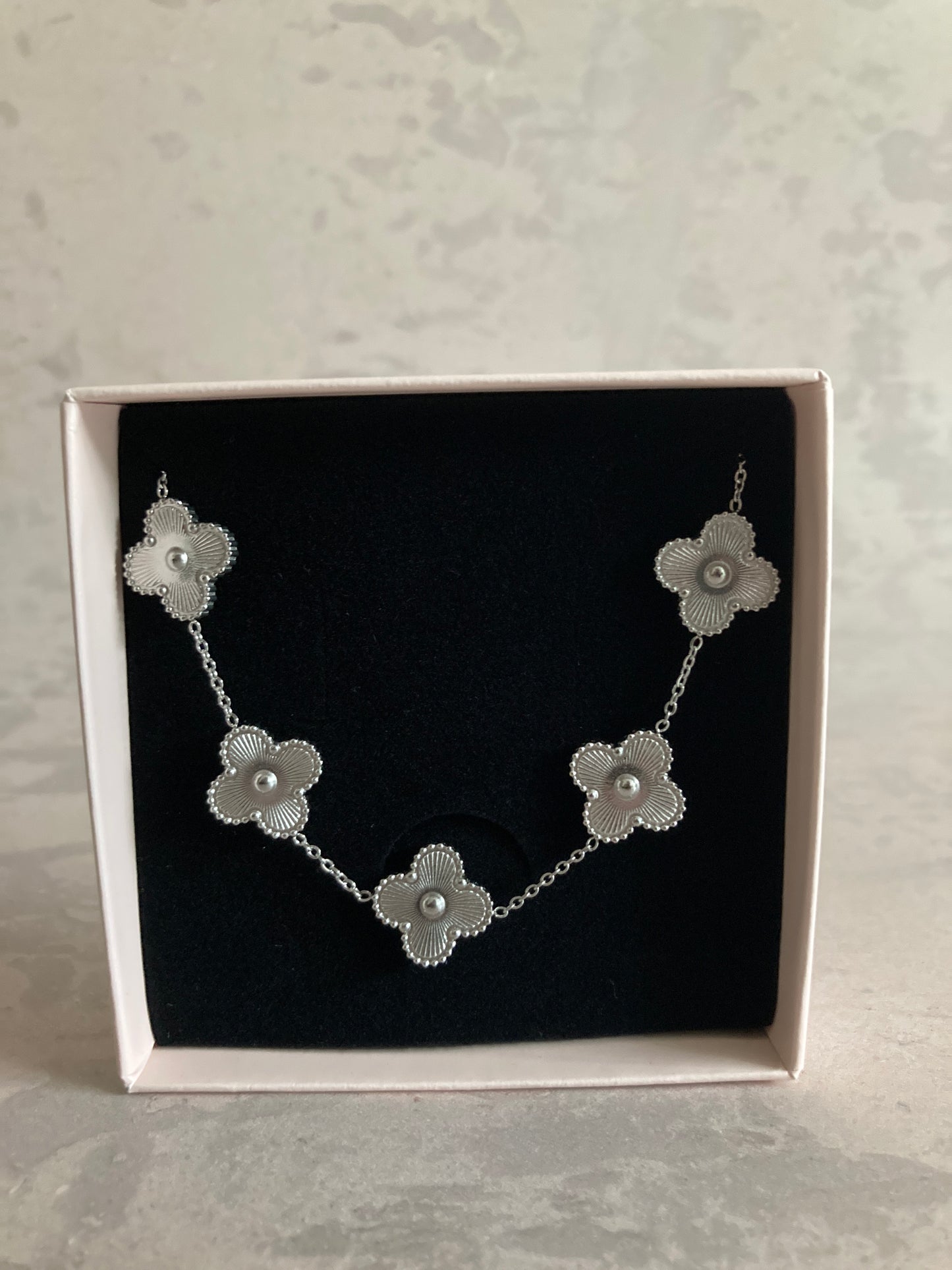 Silver Clover Bracelet (ST796)