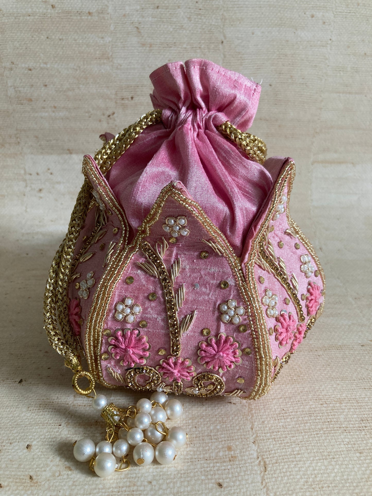 Siya (Potli Bag) (Pink) (ST270)