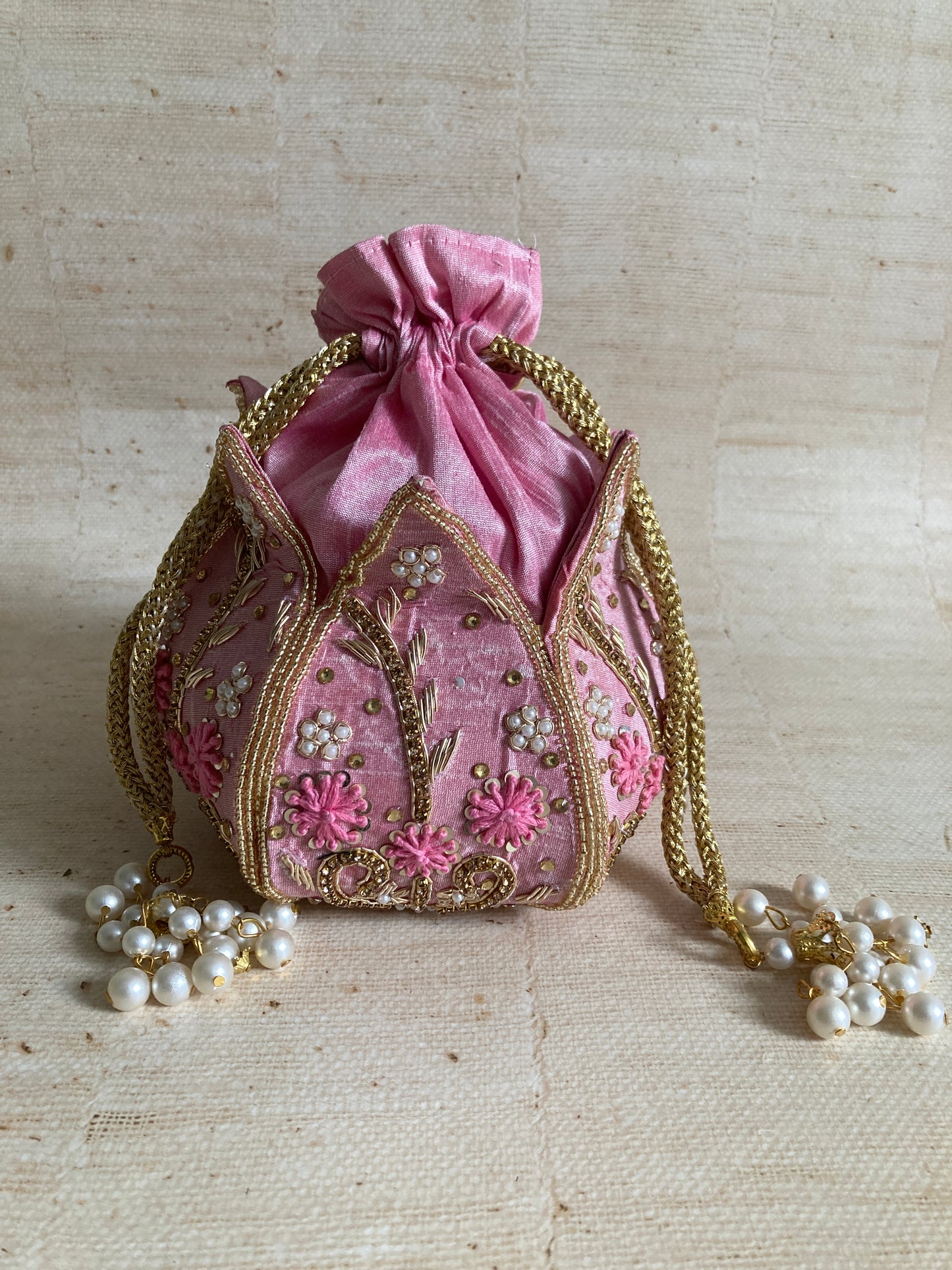 Siya (Potli Bag) (Pink) (ST270)