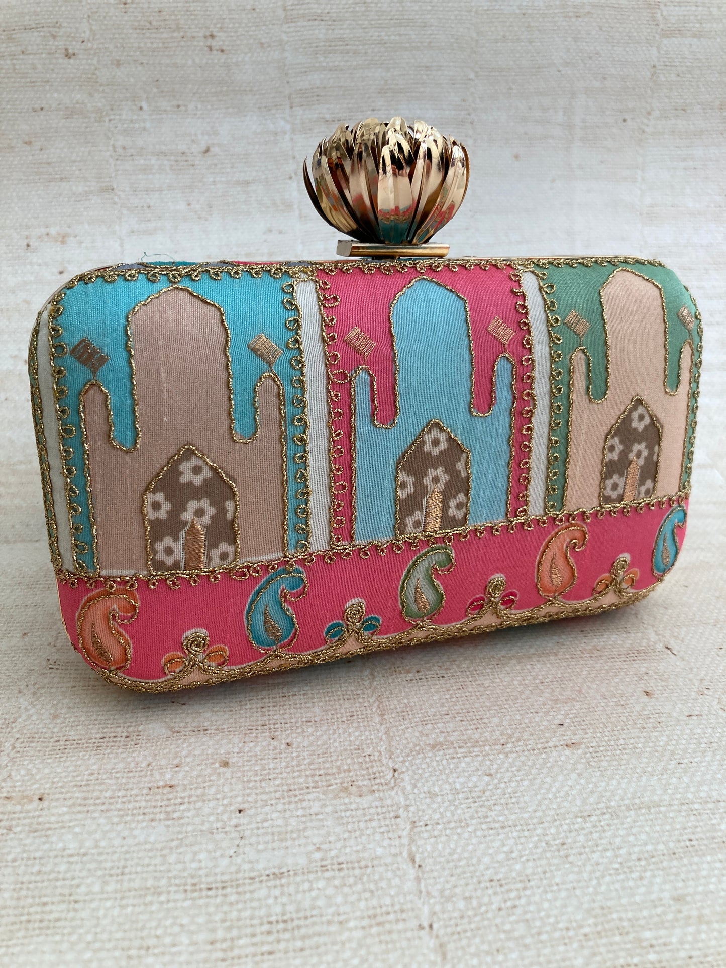 Jaipur (Rectangular Clutch) (Multicoloured) (ST274)