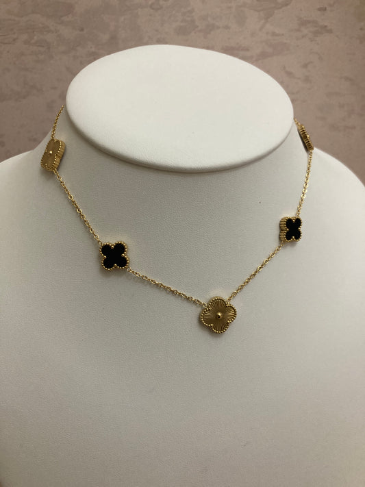 18K Gold Plated Clover Necklace