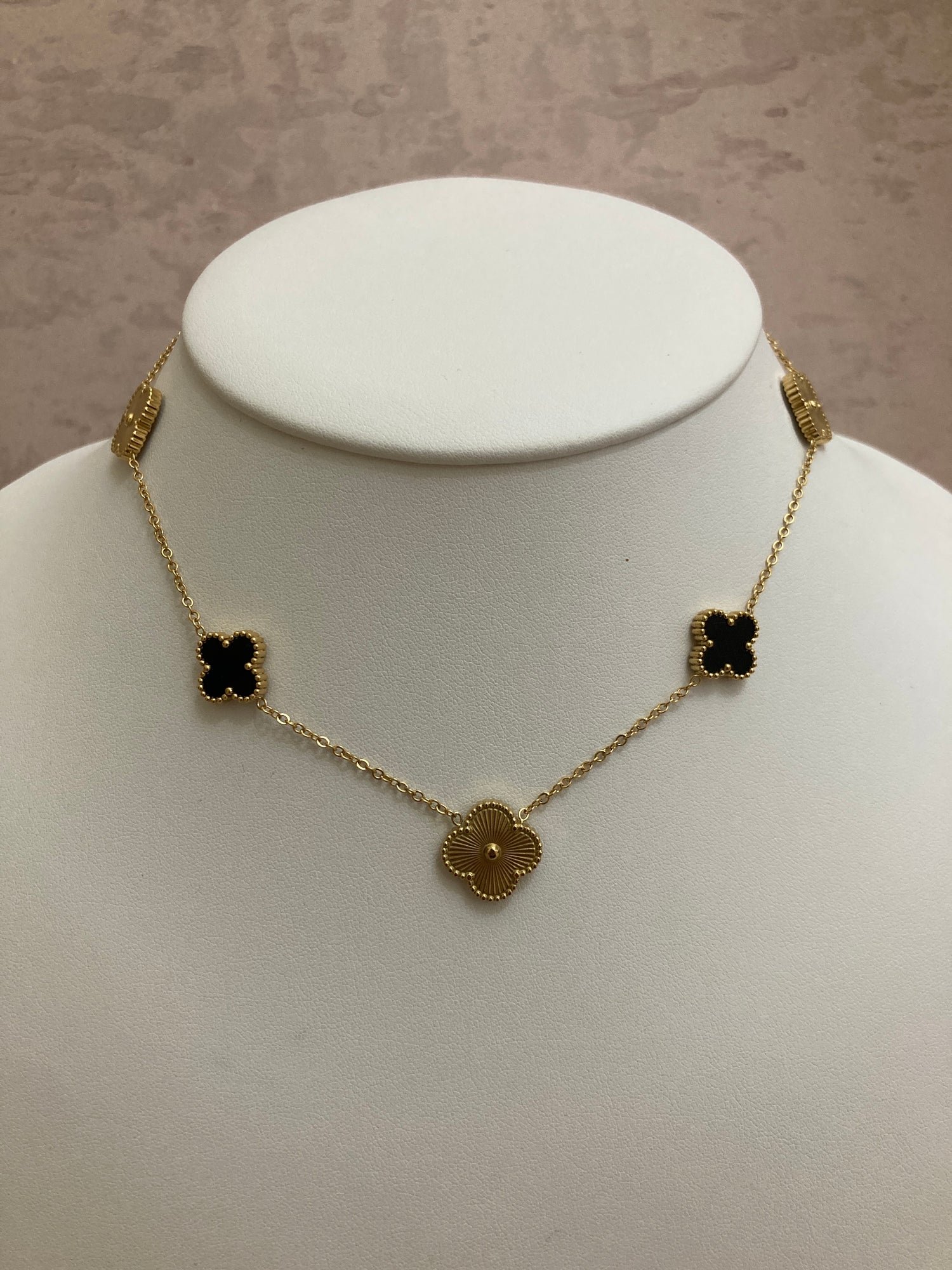 18K Gold Plated Clover Necklace