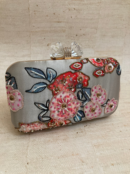 Delilah (Floral Clutch) (Rectangular Clutch) (ST275)