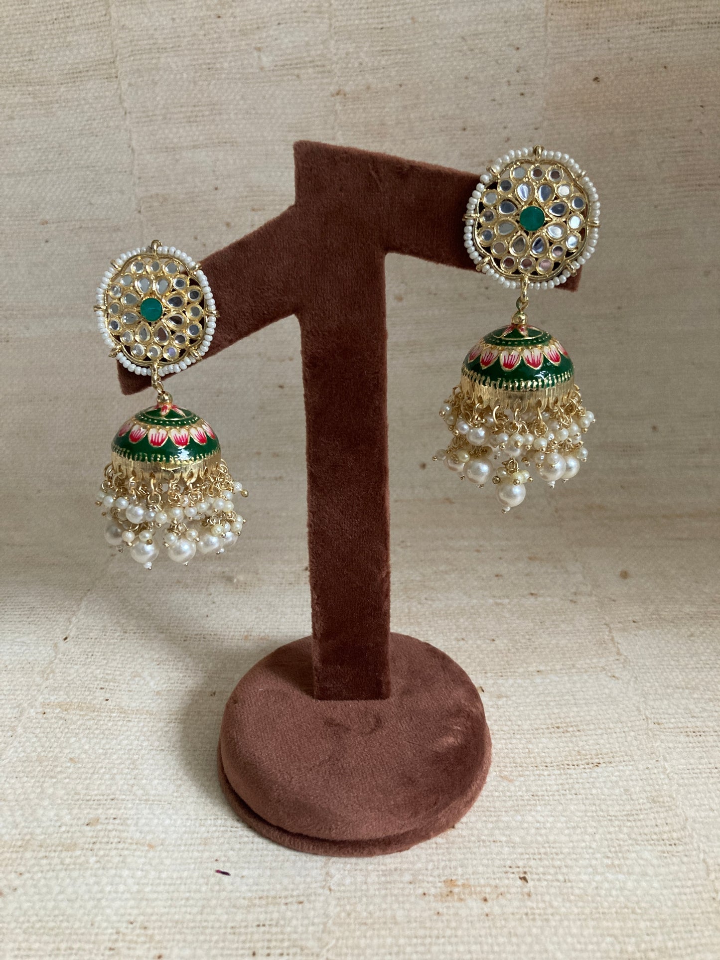 Arohi Earrings (ST847) (Emerald)